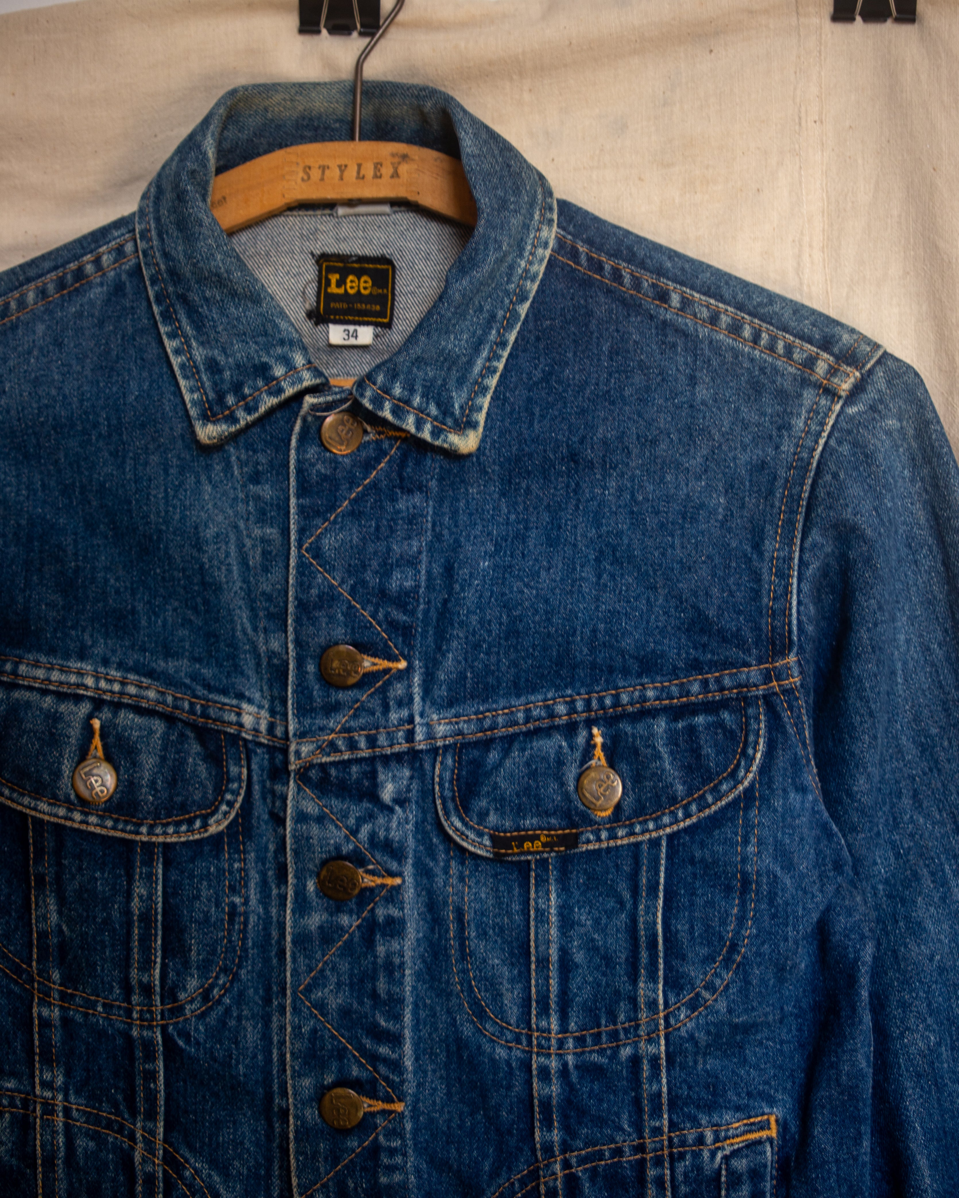 1970S Lee Denim Jacket Size 34