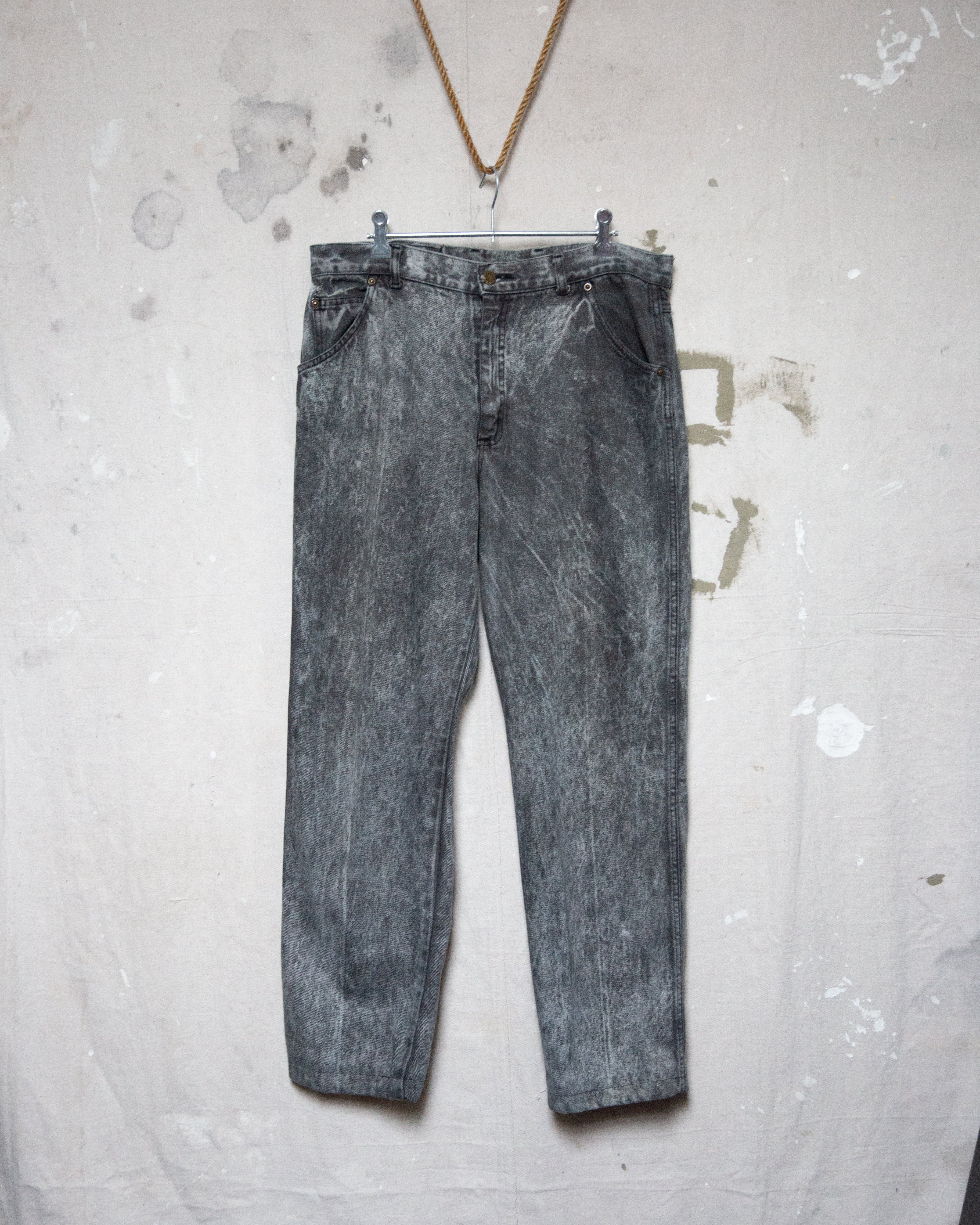 1980S Acid Wash NZ Made Tusk Jeans - 34