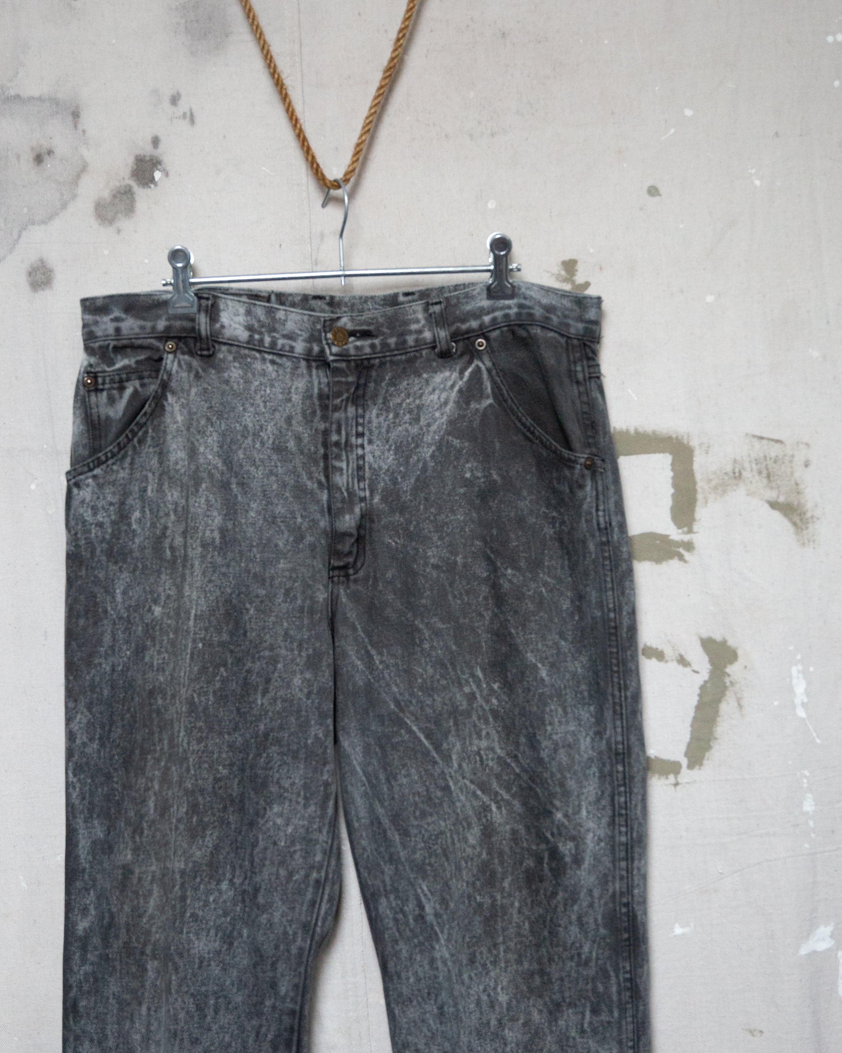 1980S Acid Wash NZ Made Tusk Jeans - 34