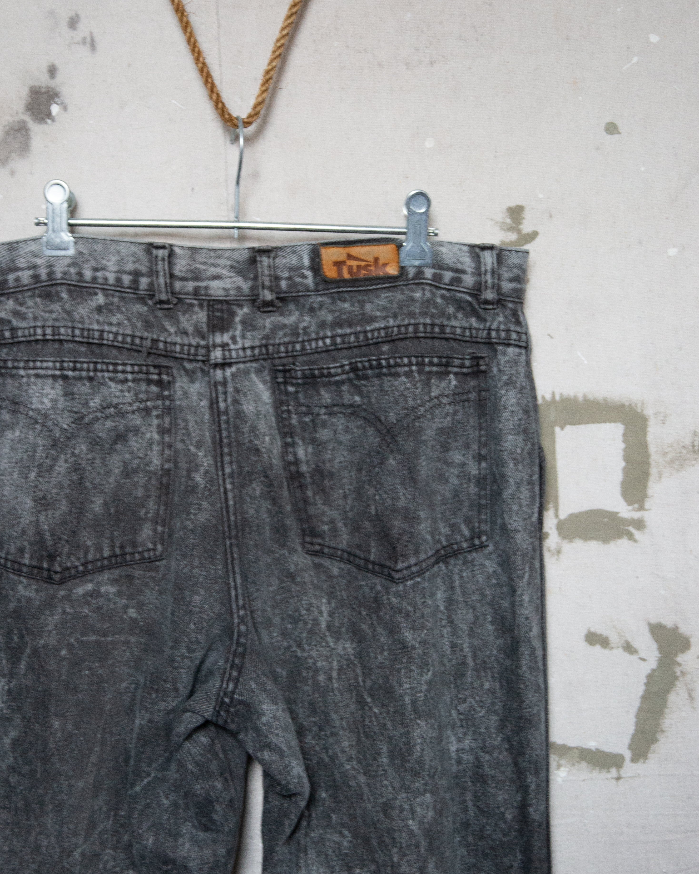 1980S Acid Wash NZ Made Tusk Jeans - 34