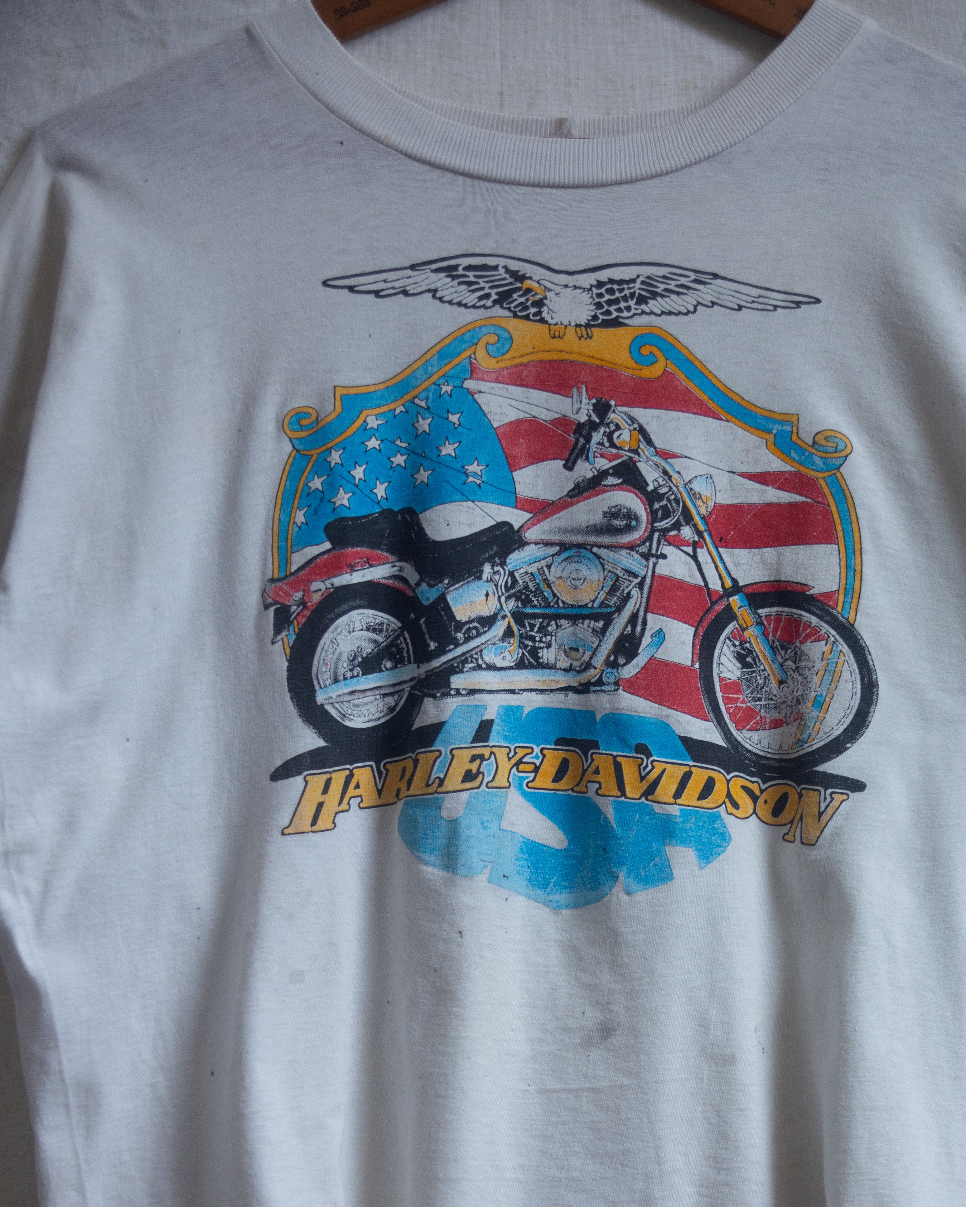 90s Thrashed boxy Harley Davidson tee