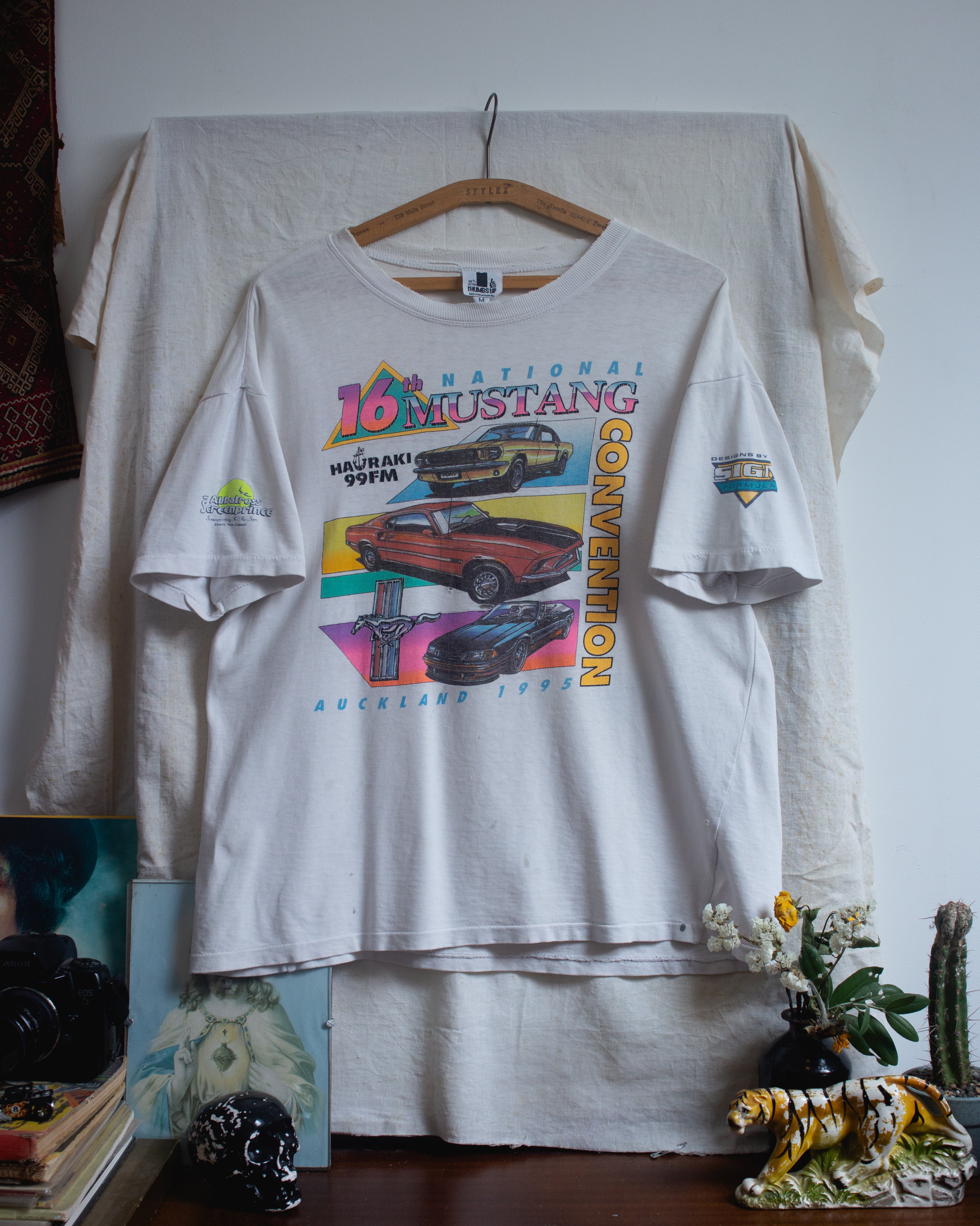 1995 Thrashed national Mustang convention tee