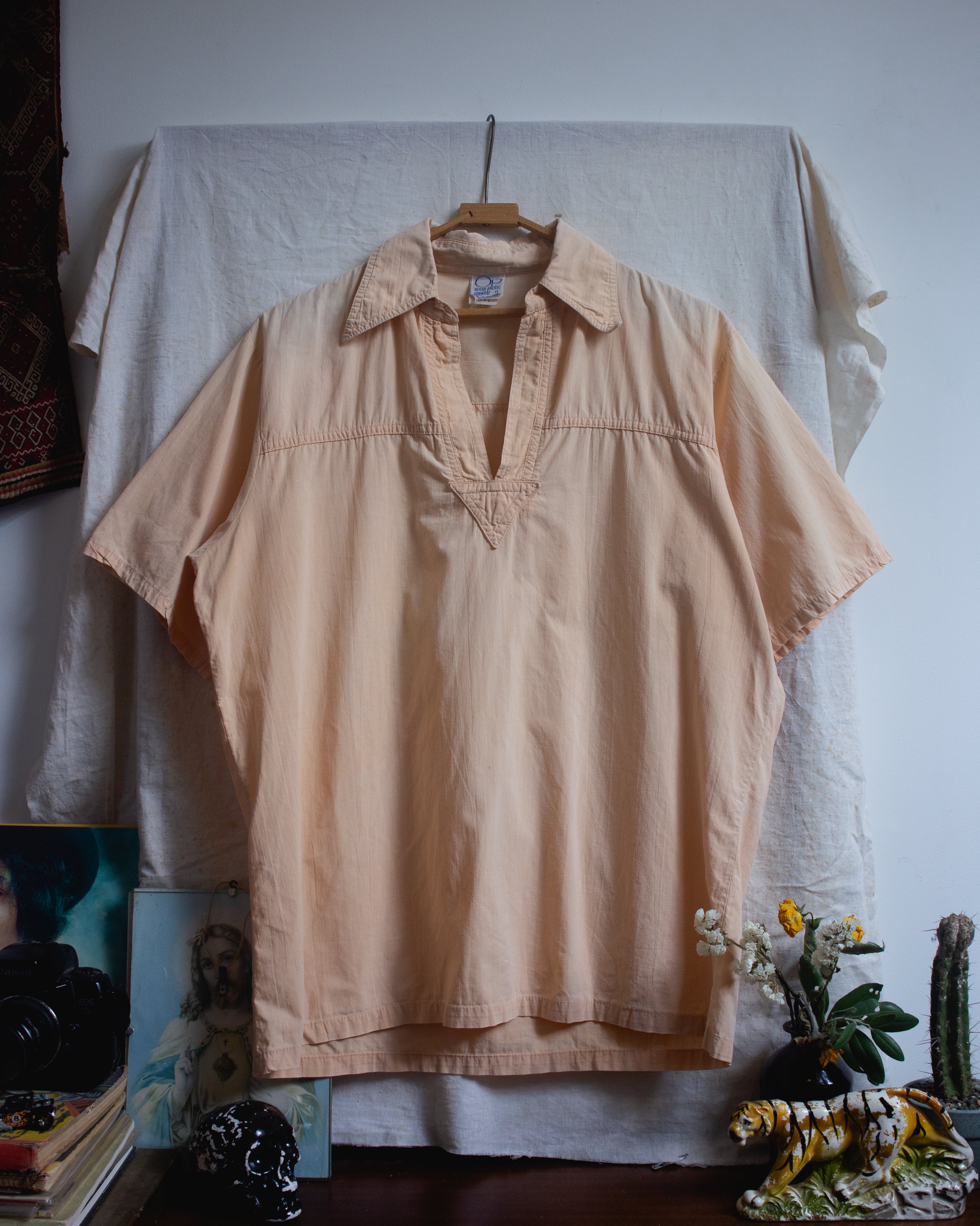 1970s Faded Ocean pacific beach shirt