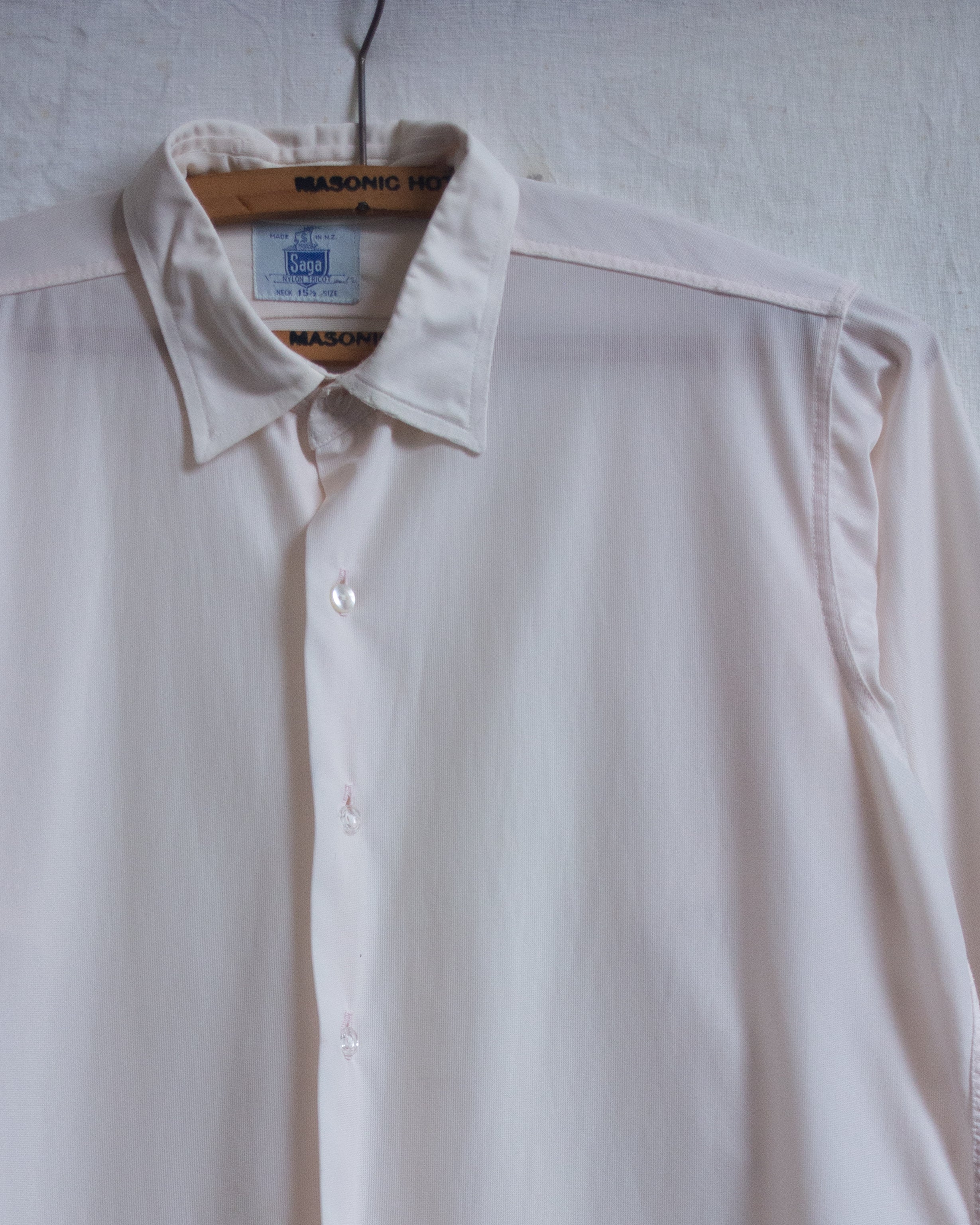 1930s/40s NZ made nylon dress shirt