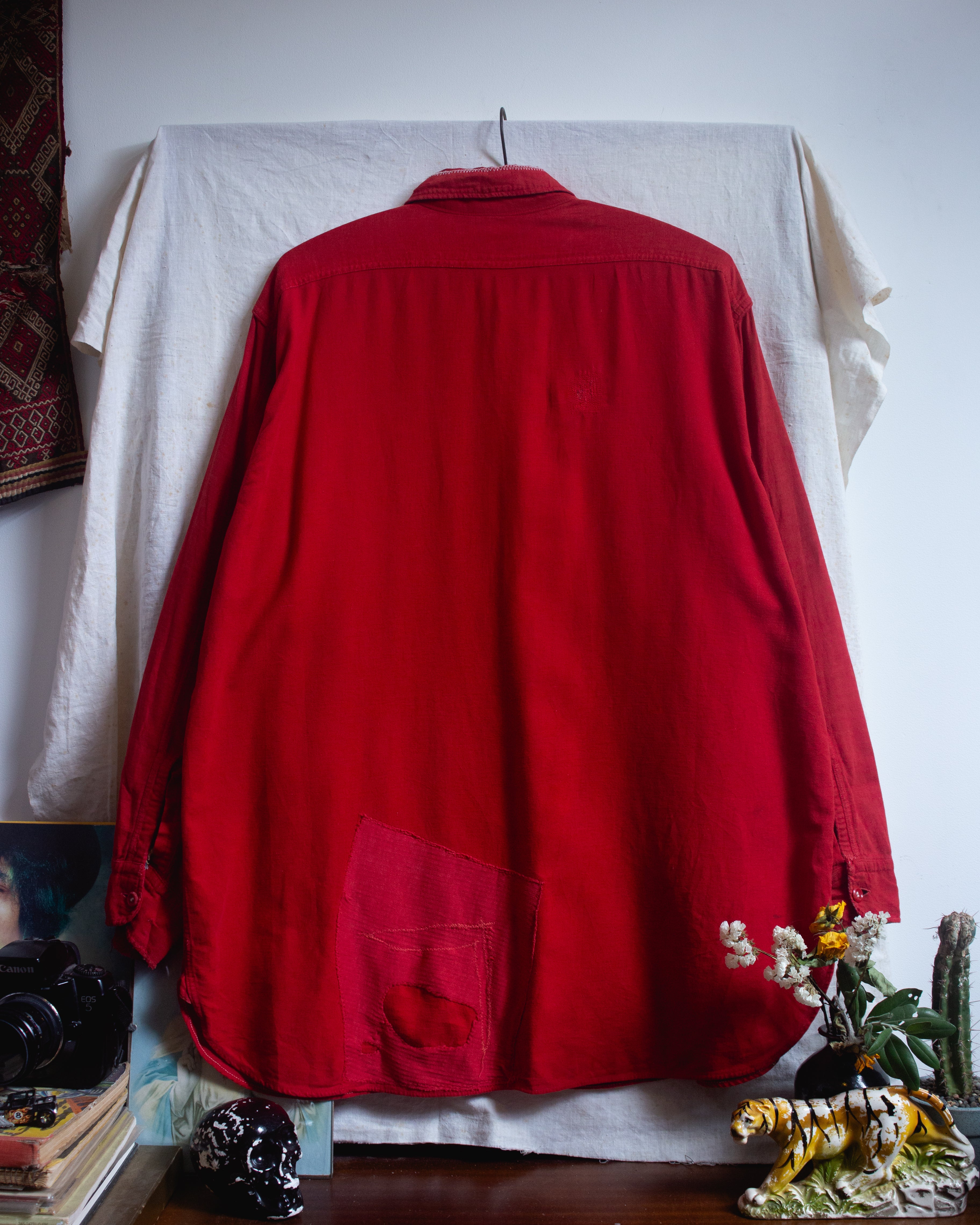 1950s thrashed and repaired jc penny shirt