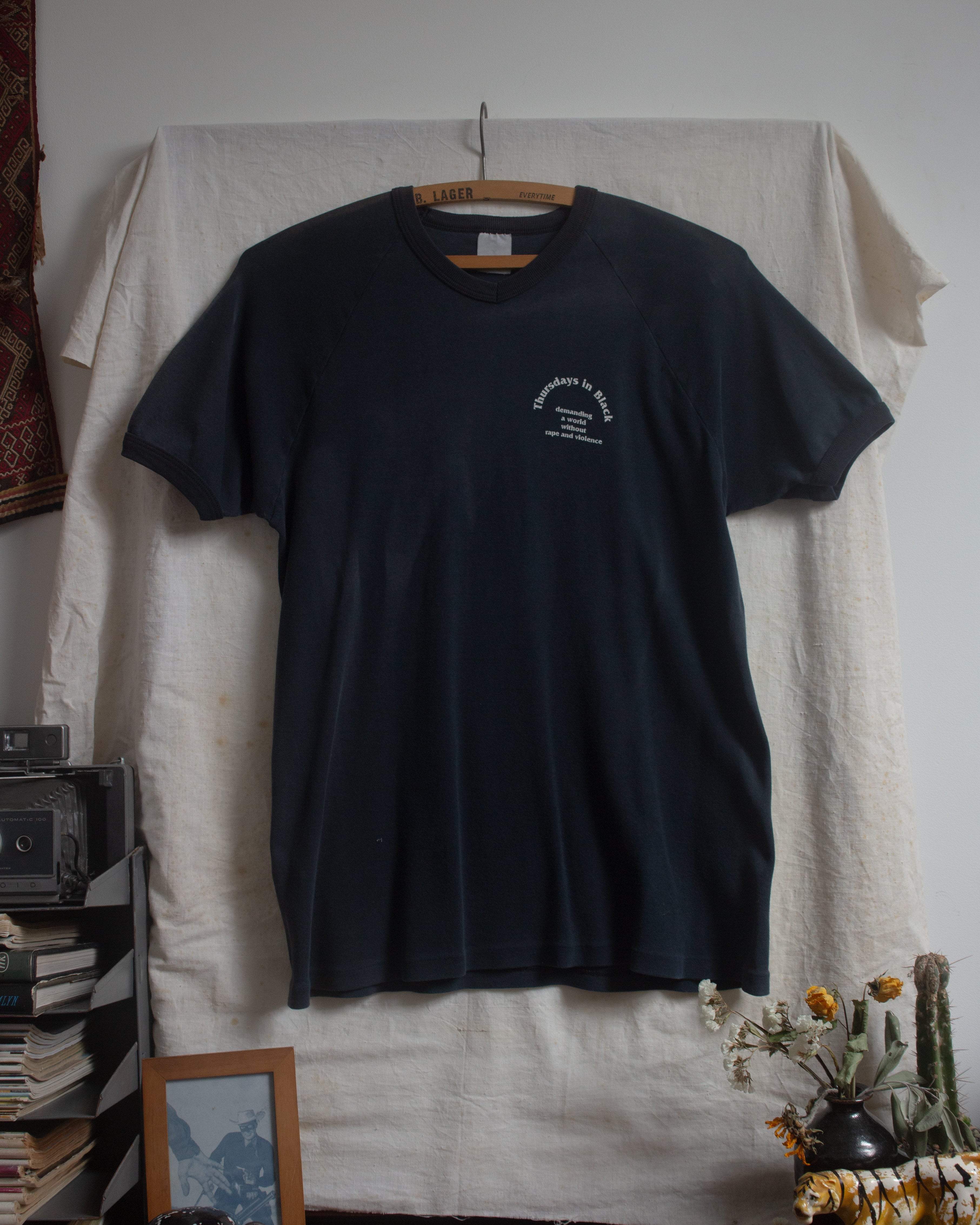 1980s Faded Thursday's In Black Tee