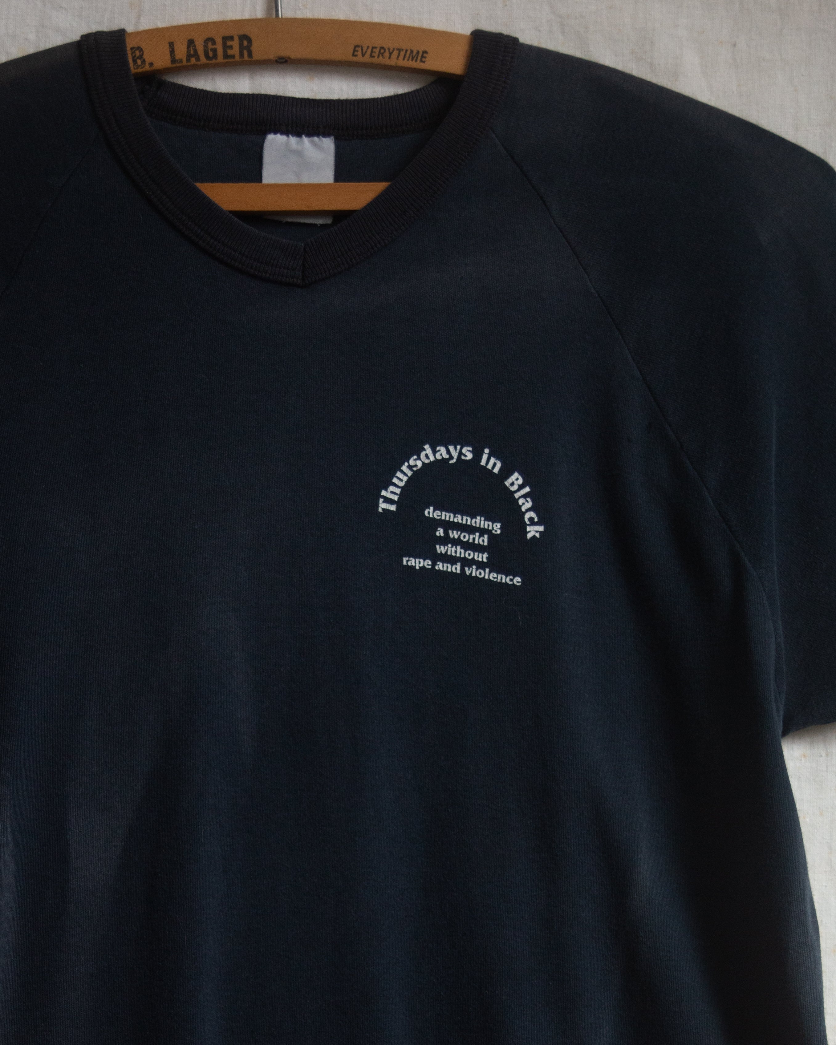 1980s Faded Thursday's In Black Tee