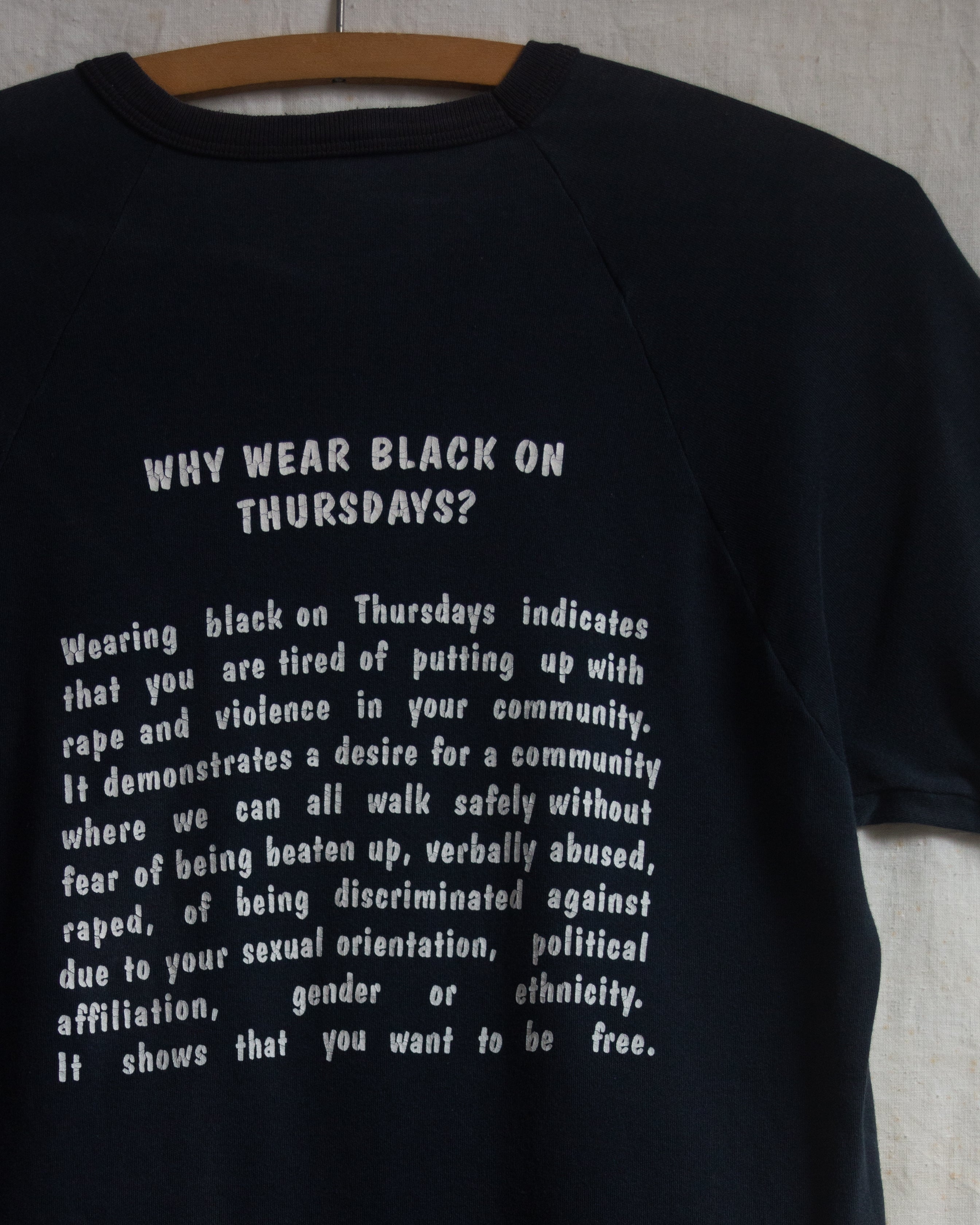 1980s Faded Thursday's In Black Tee