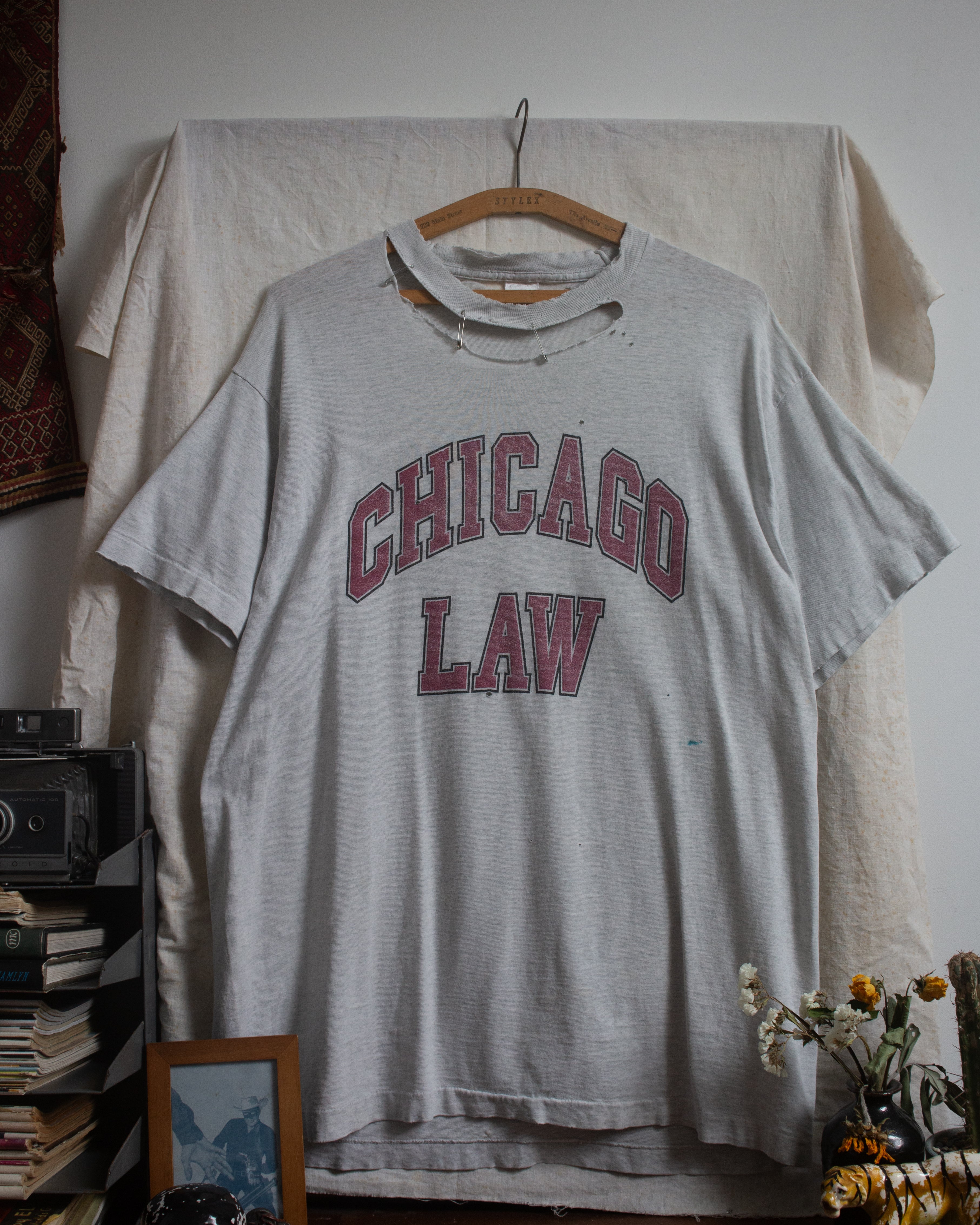90S Thrashed Chicago Law Tee Size XL