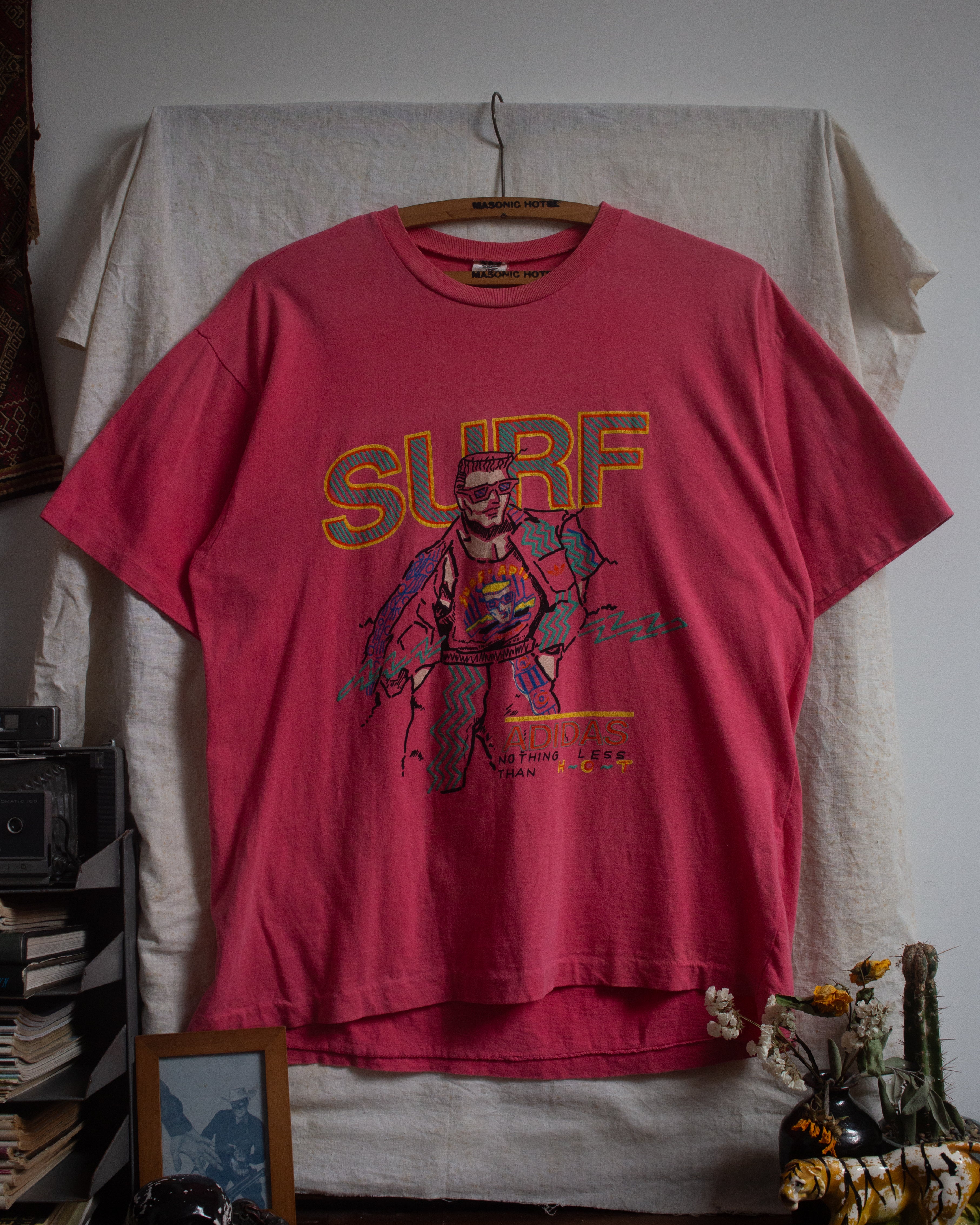 1980S Adidas Surf Tee Size L