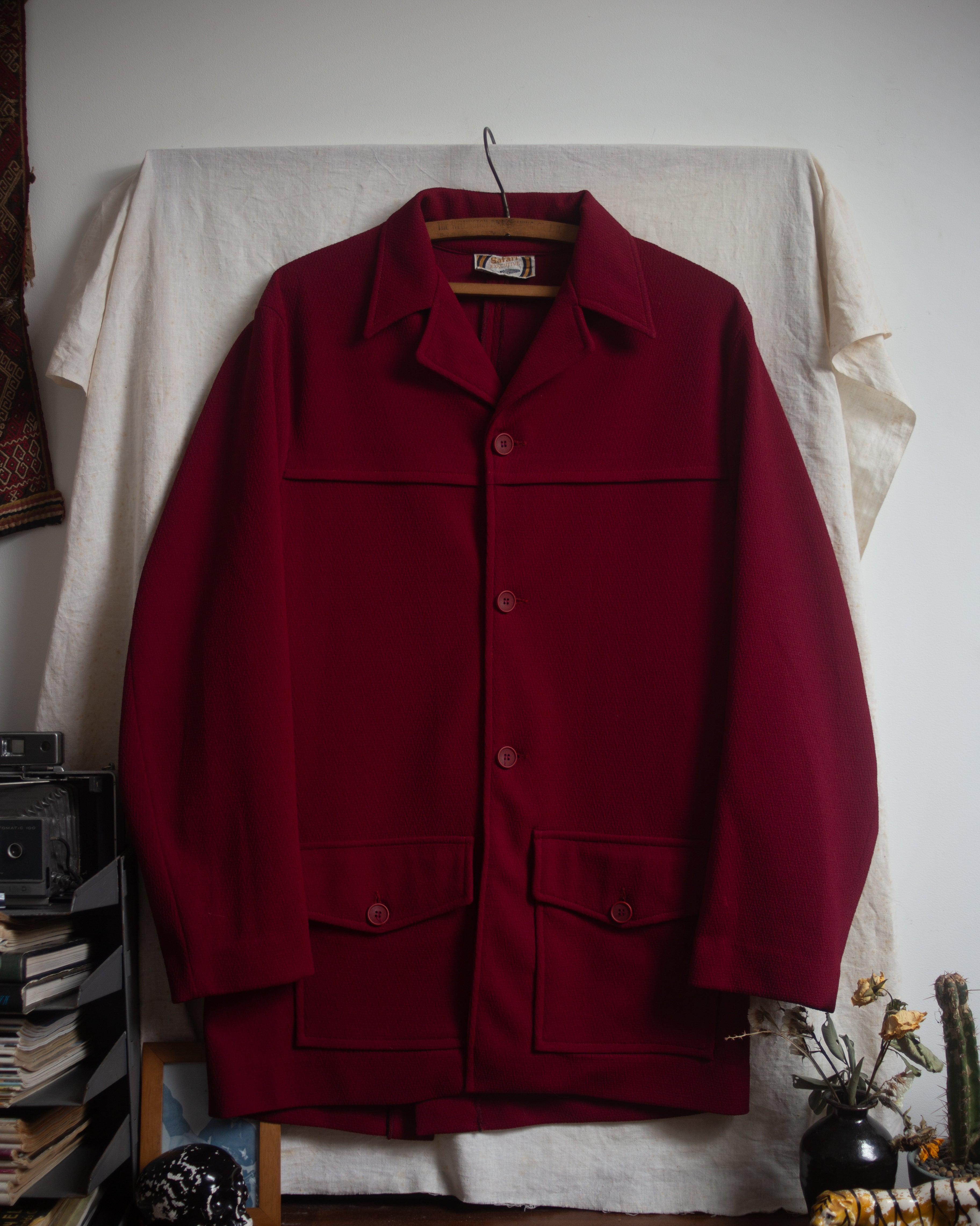 70S crimplene safari blazer