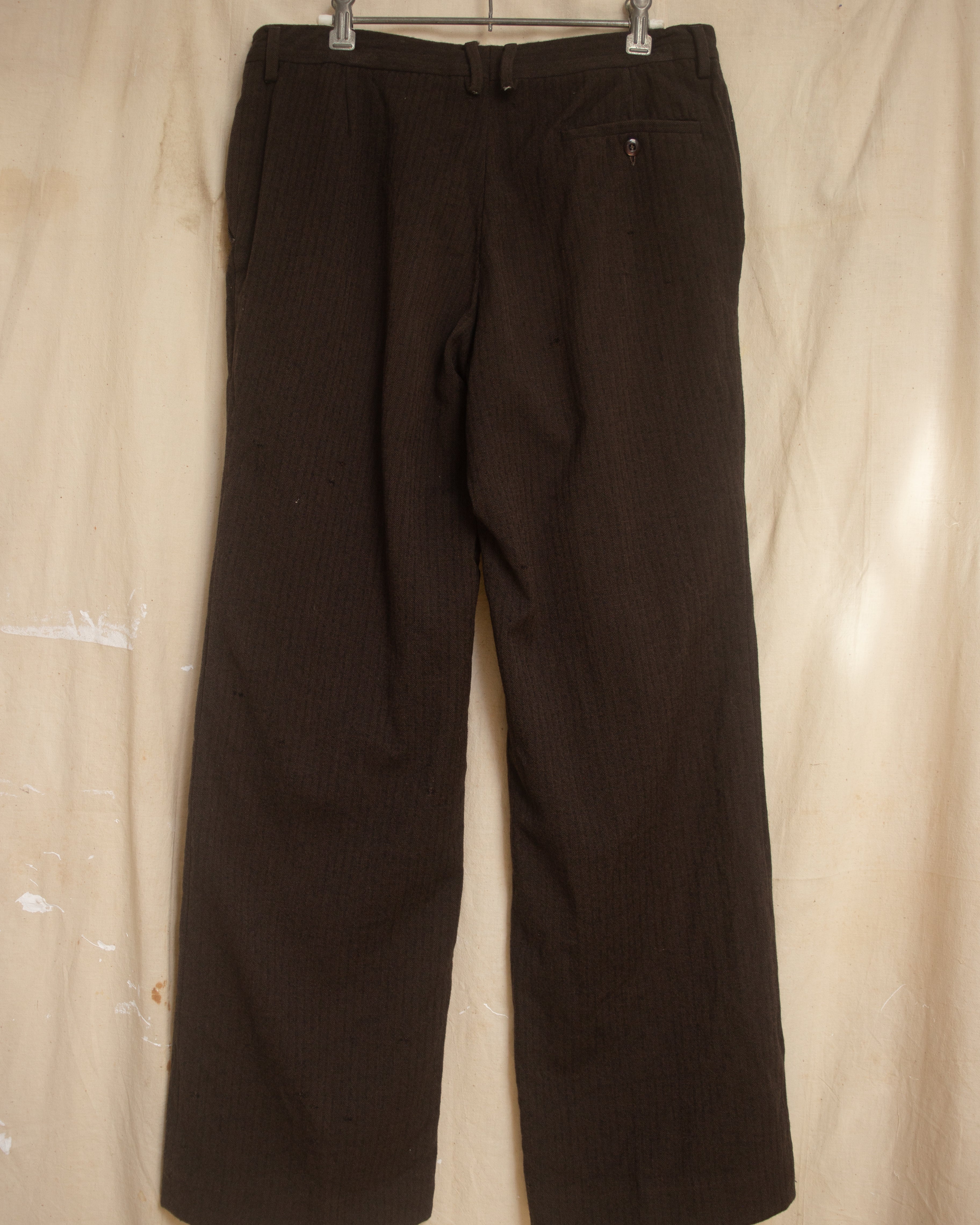Thrashed  70s wool herringbone pants