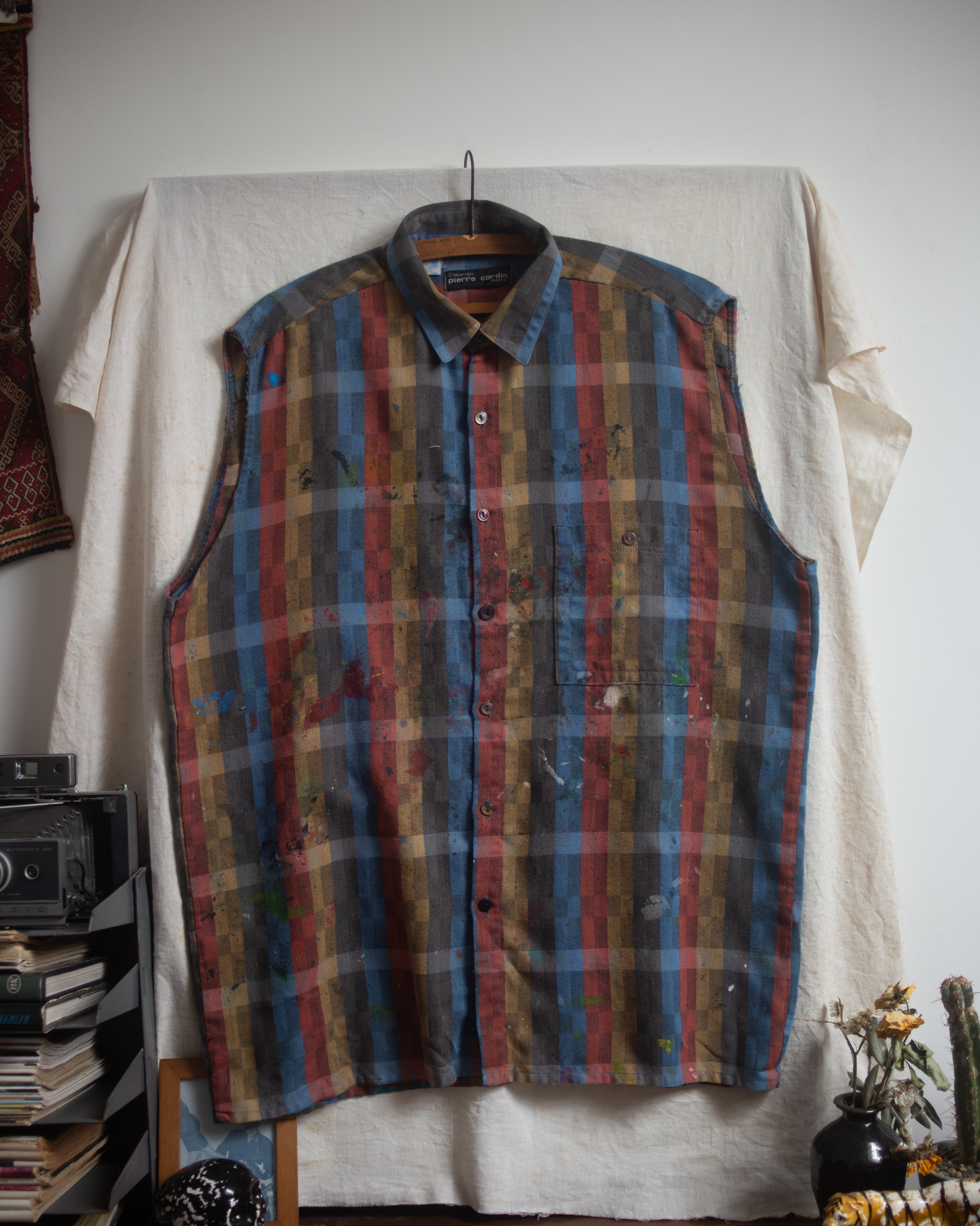 Thrashed pierre cardin cut shirt