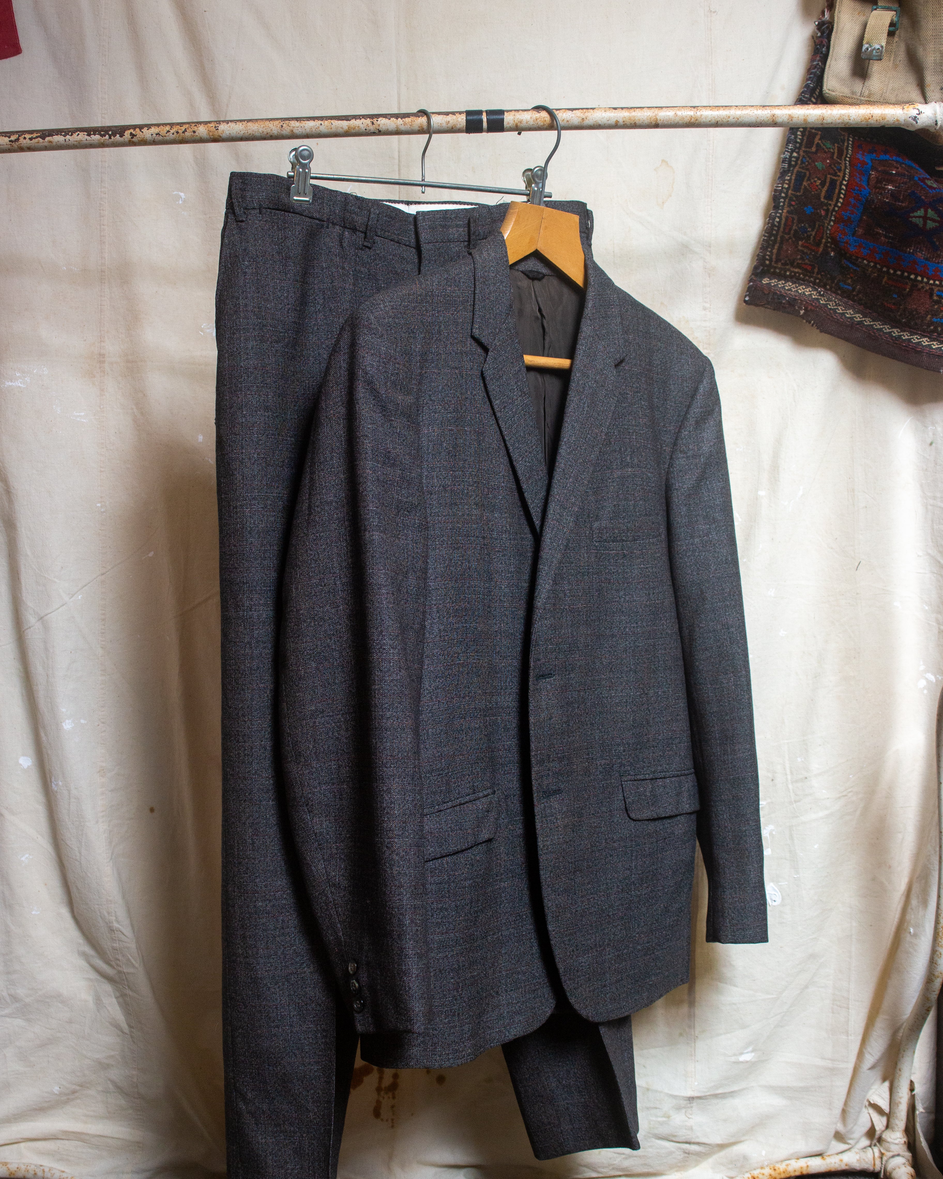 1970s Cambridge grey wool suit