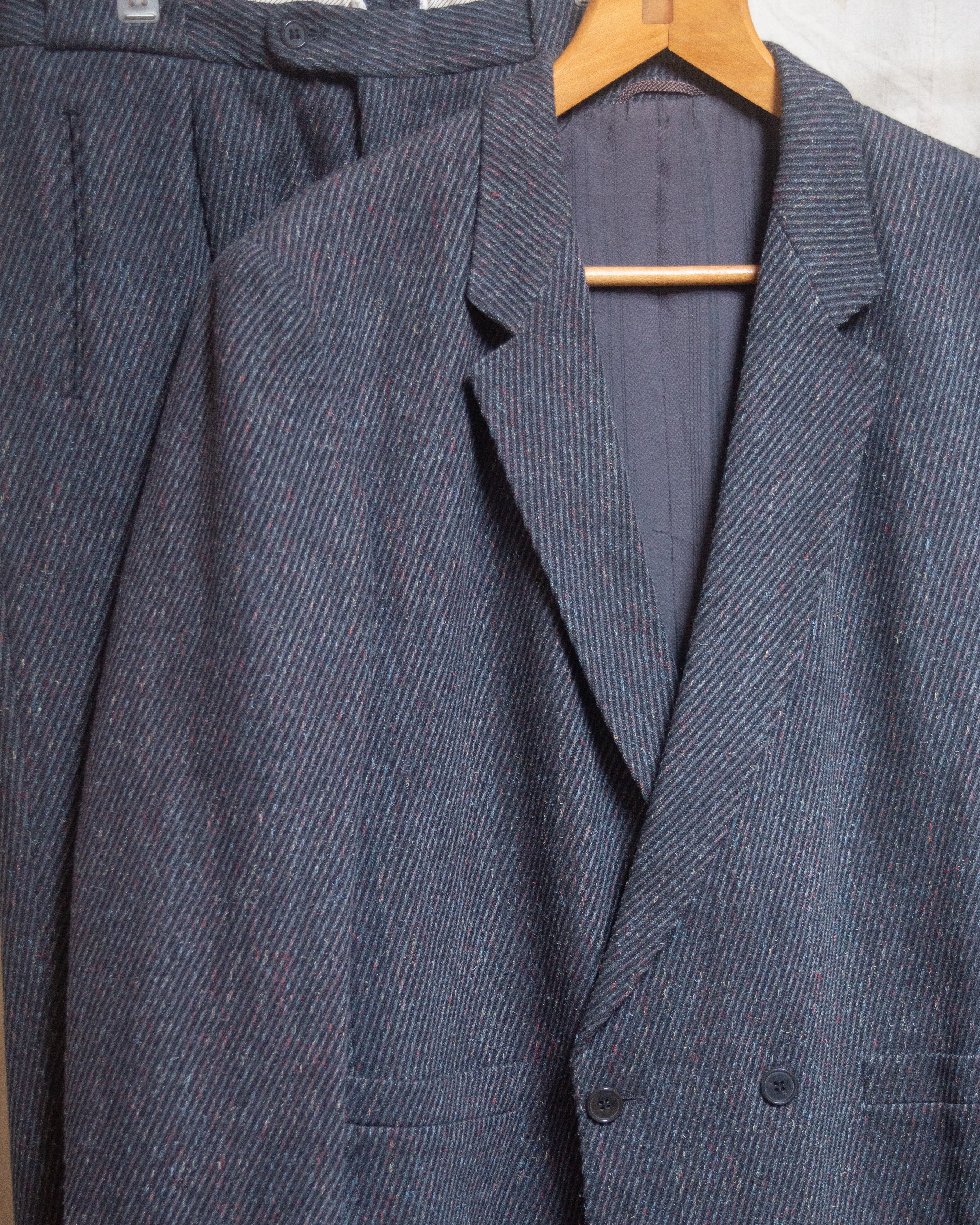 1980S wool double breasted suit