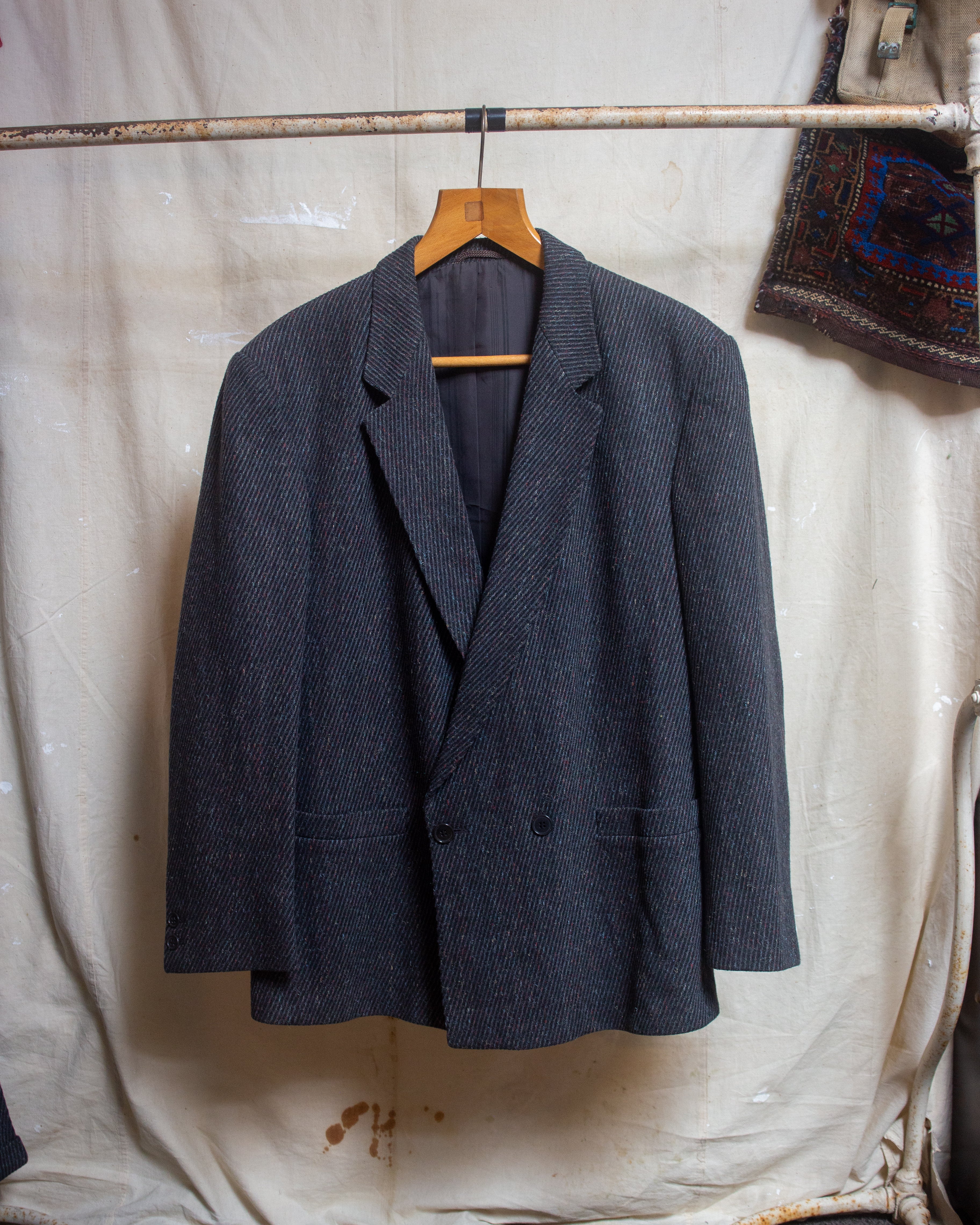 1980S wool double breasted suit