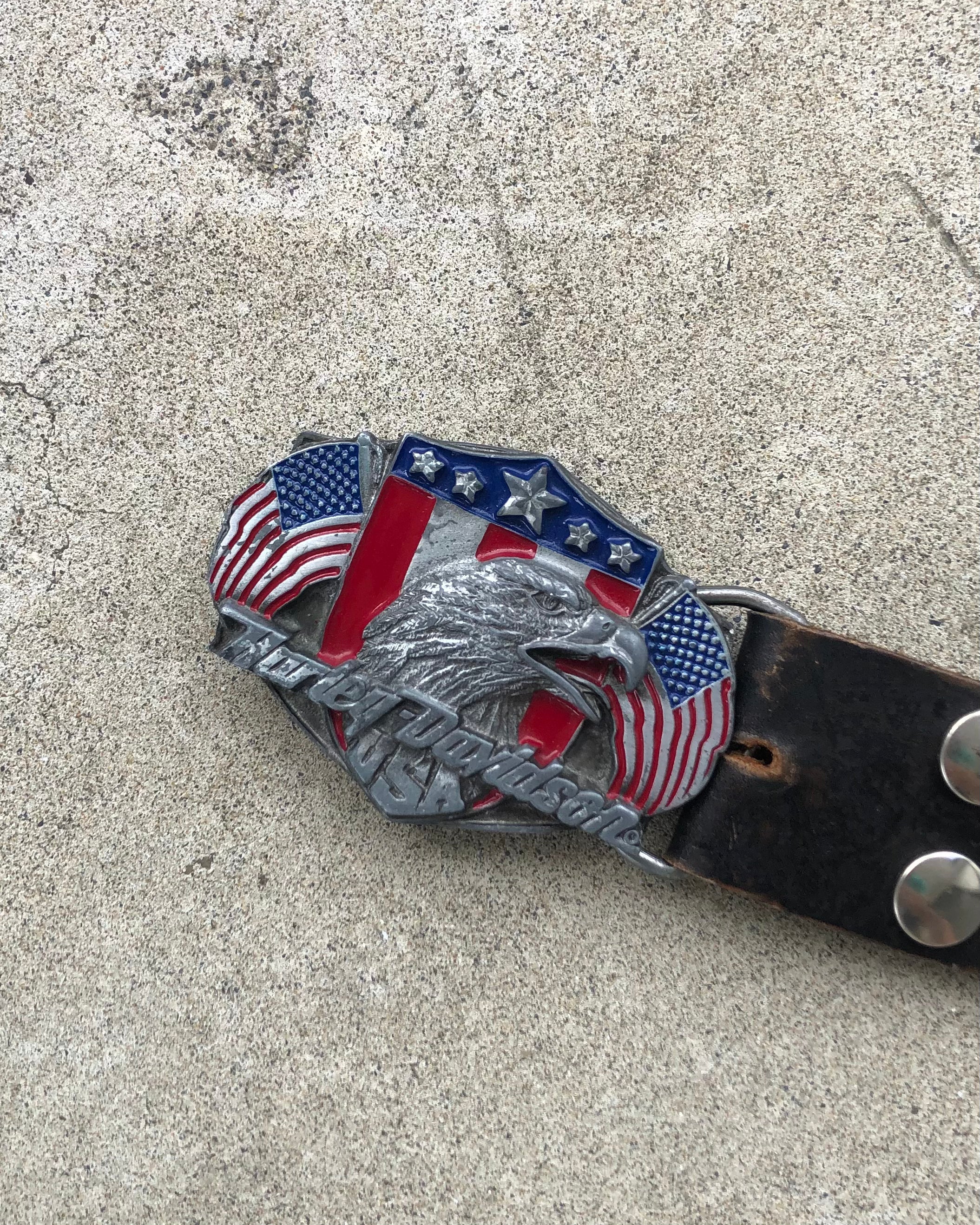 80s Distressed Studded Belt