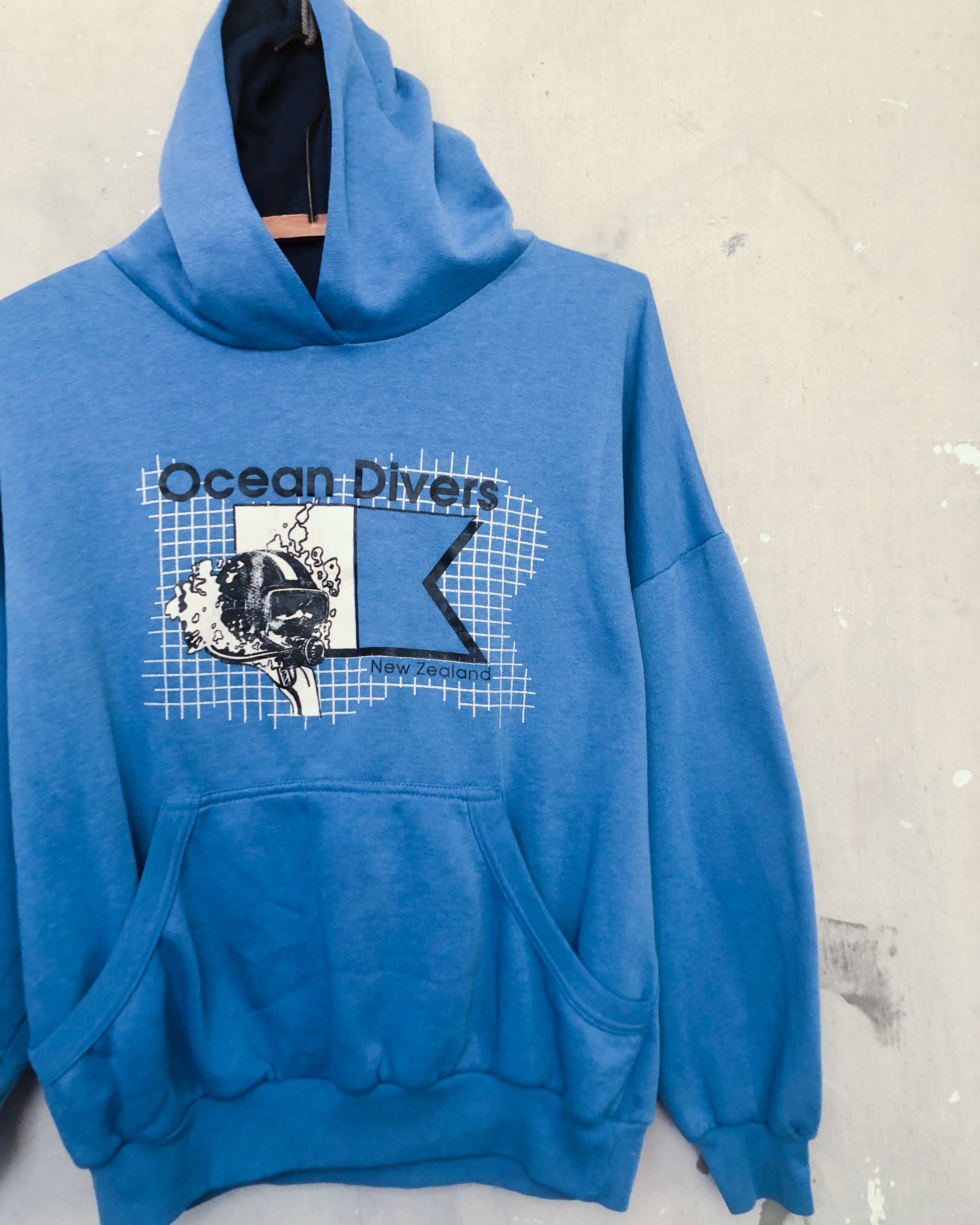 1990S NZ Ocean Divers Hoodie - S/M