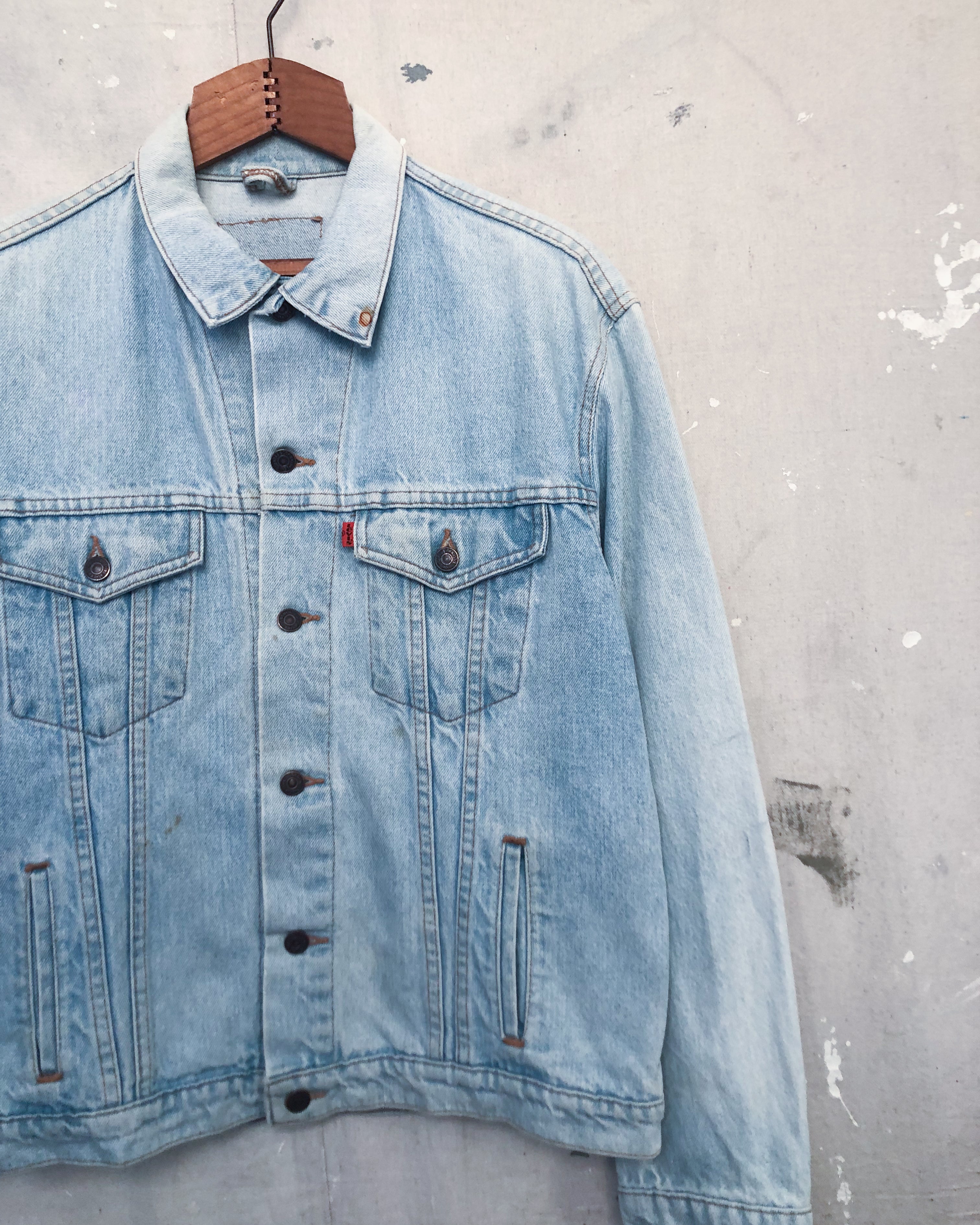 1990S NZ Made Levis Orange Tab Denim Jacket Size - 38 M