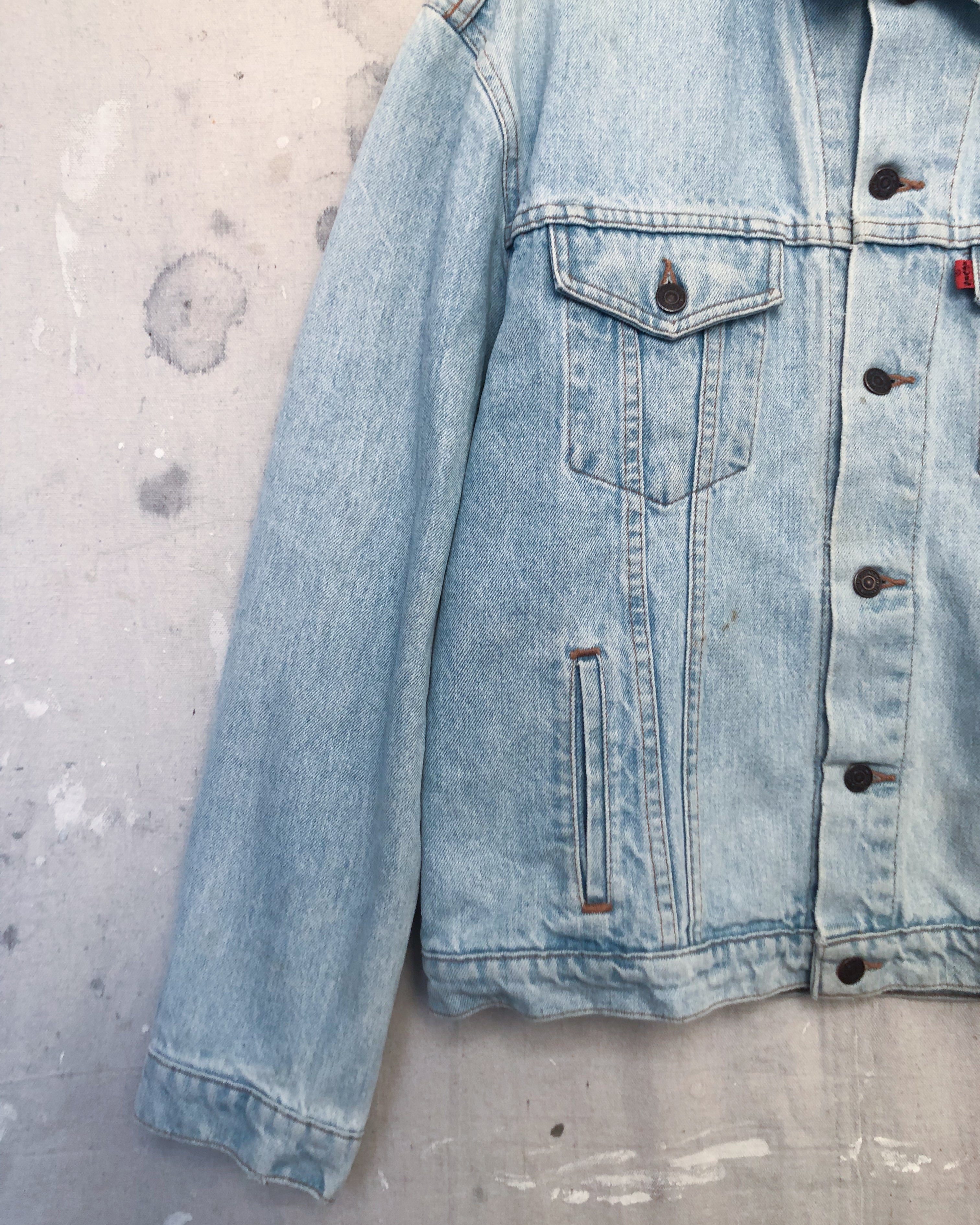 1990S NZ Made Levis Orange Tab Denim Jacket Size - 38 M