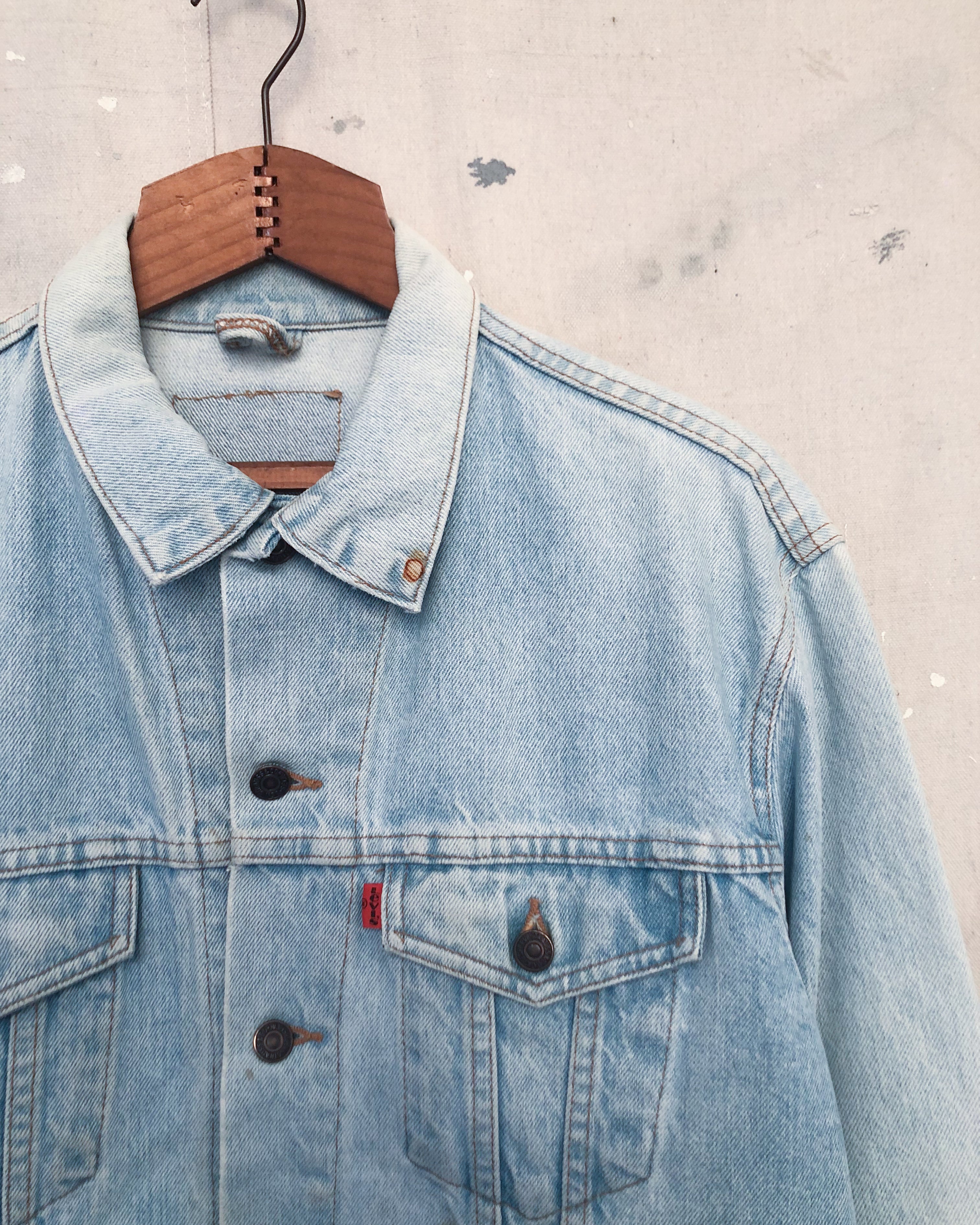 1990S NZ Made Levis Orange Tab Denim Jacket Size - 38 M
