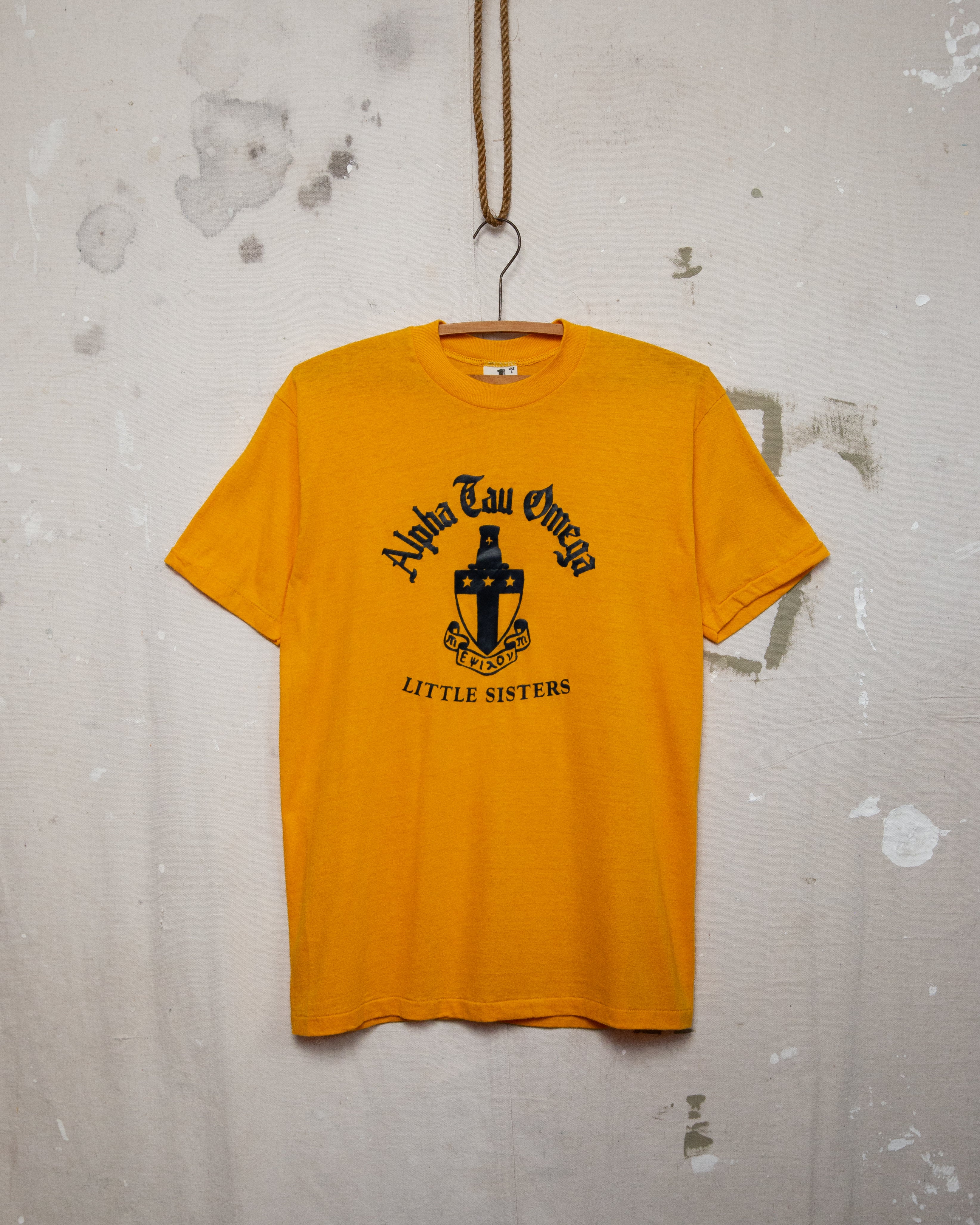 1980S Alpha Tau Omega Fraternity Tee - M