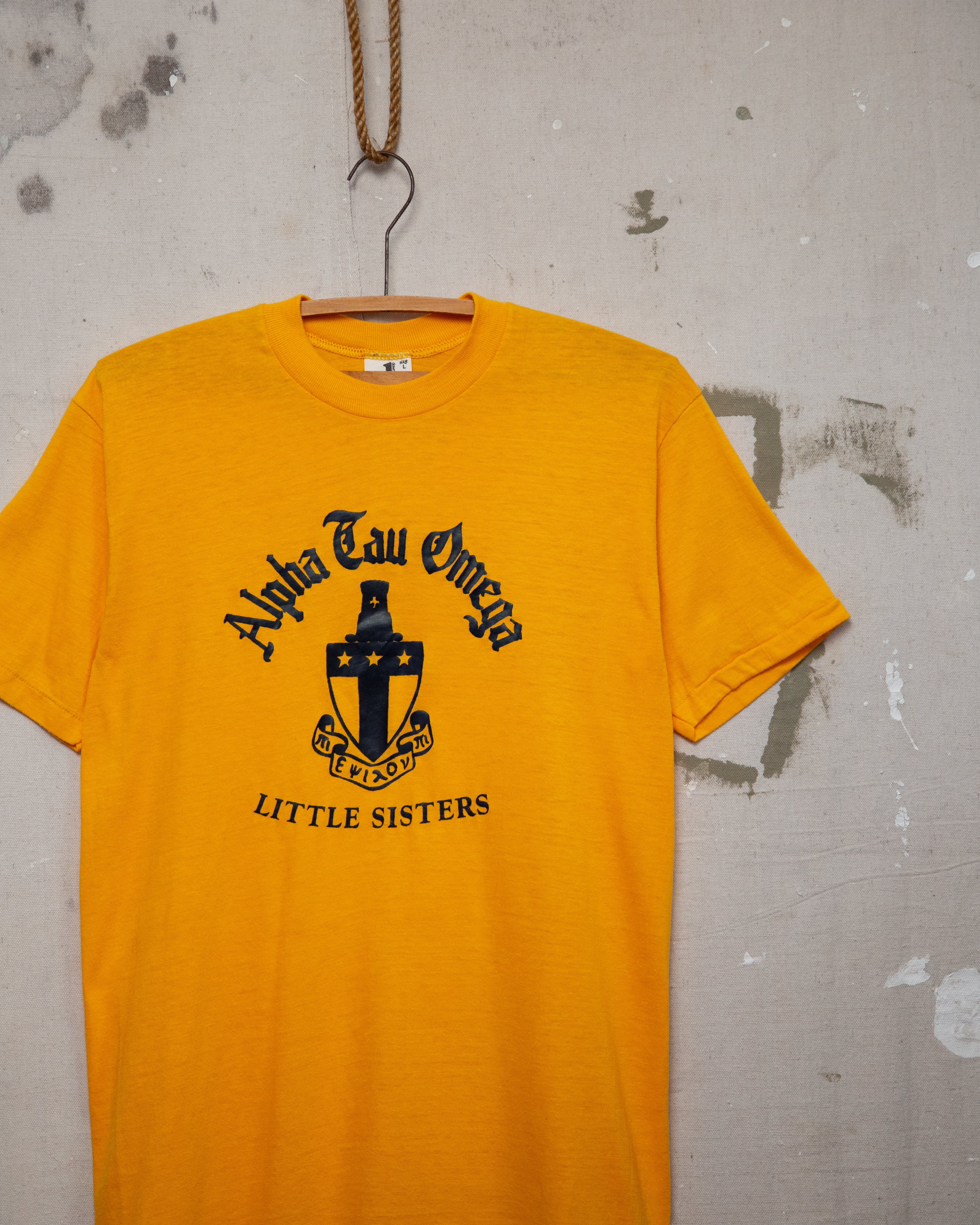 1980S Alpha Tau Omega Fraternity Tee - M
