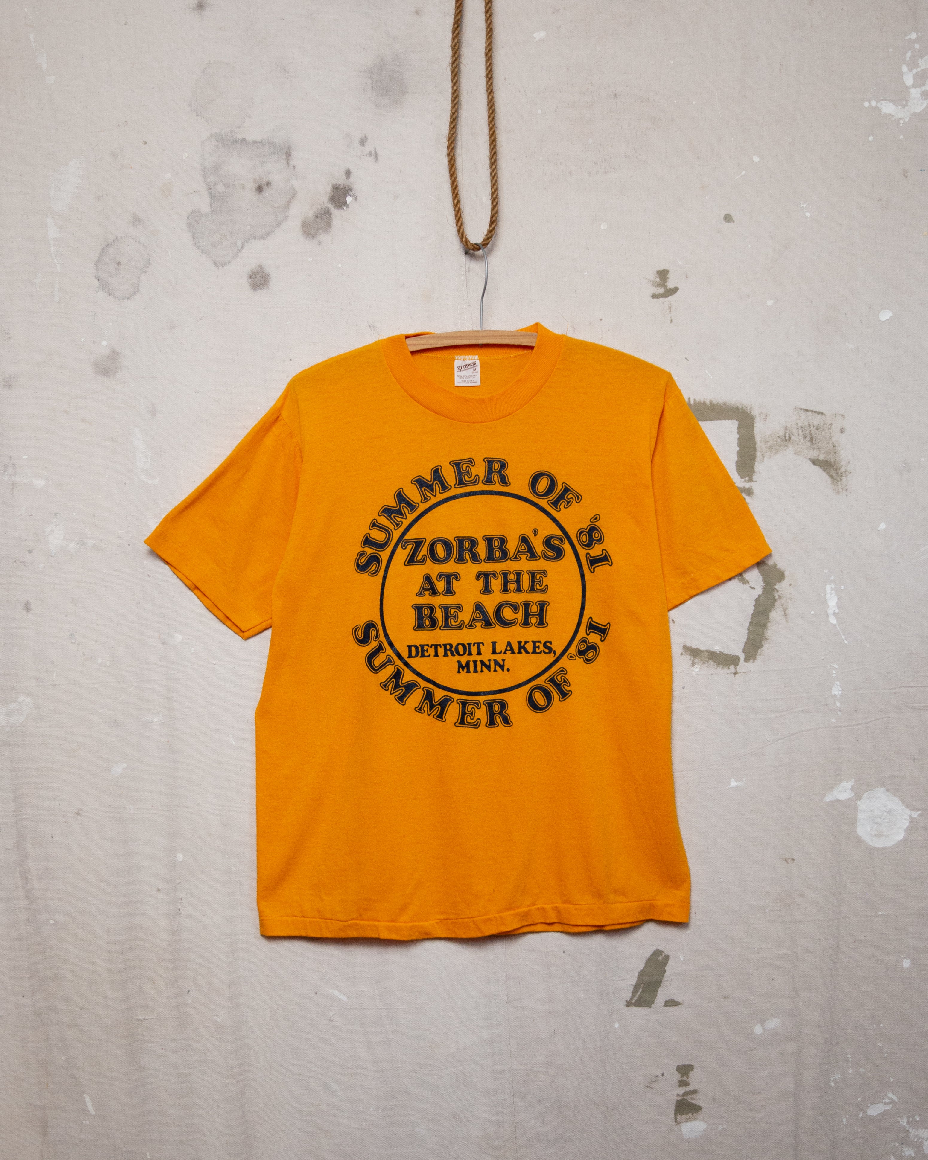 1980S Zorbas At The Beach Tee - M
