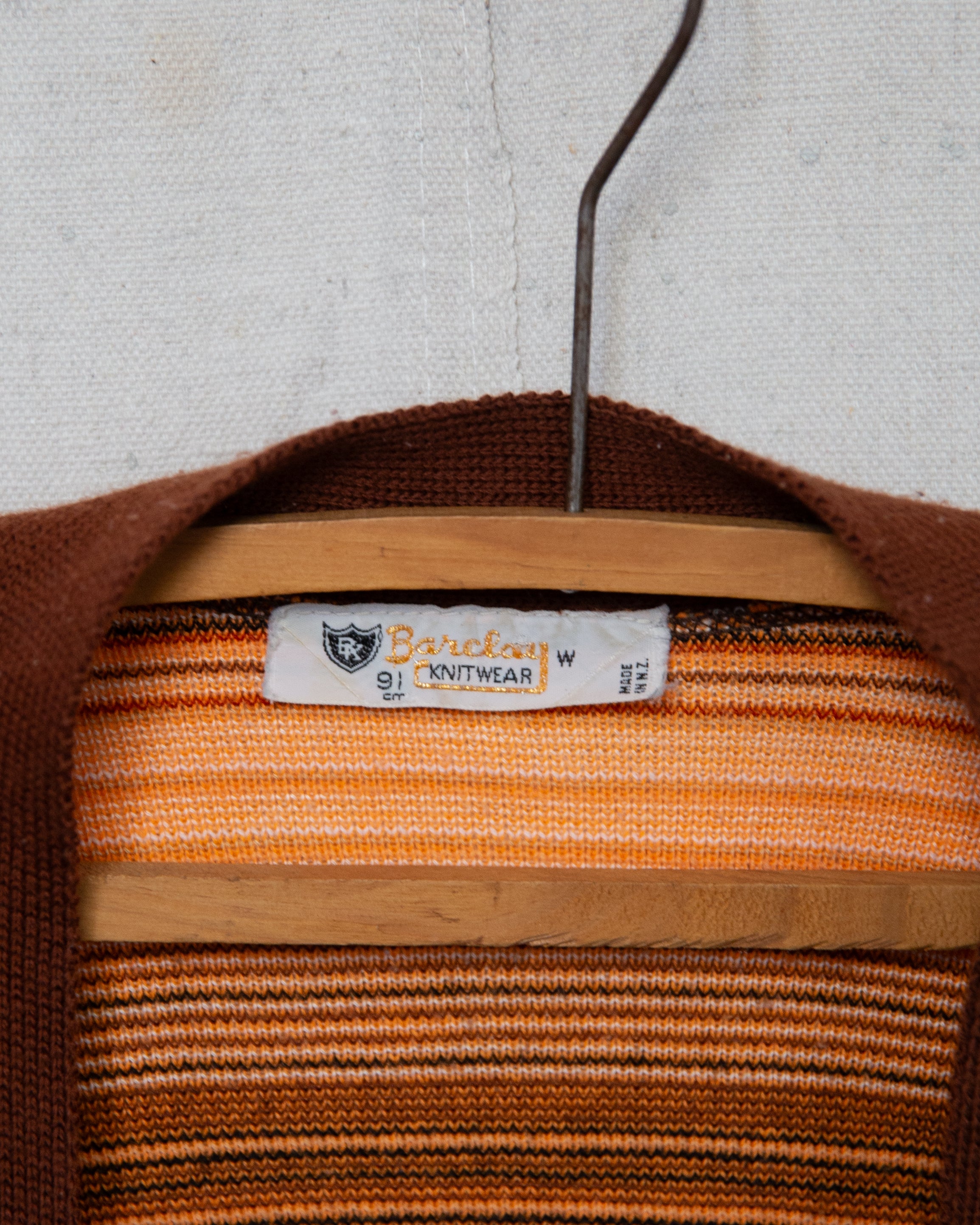 1970S Kimino Style Stripy Cardigan - M