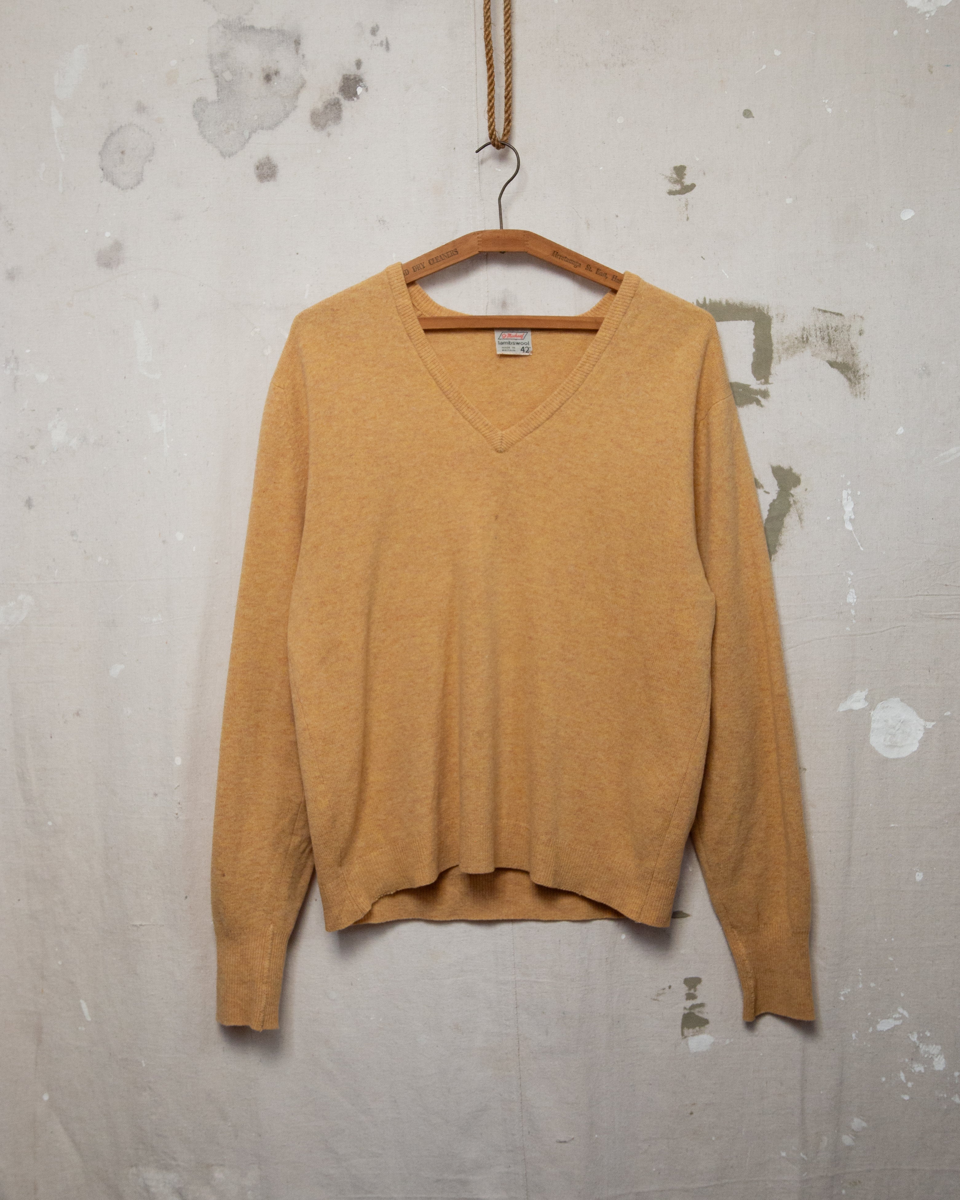 1970S St Michael Wool Sweater - L