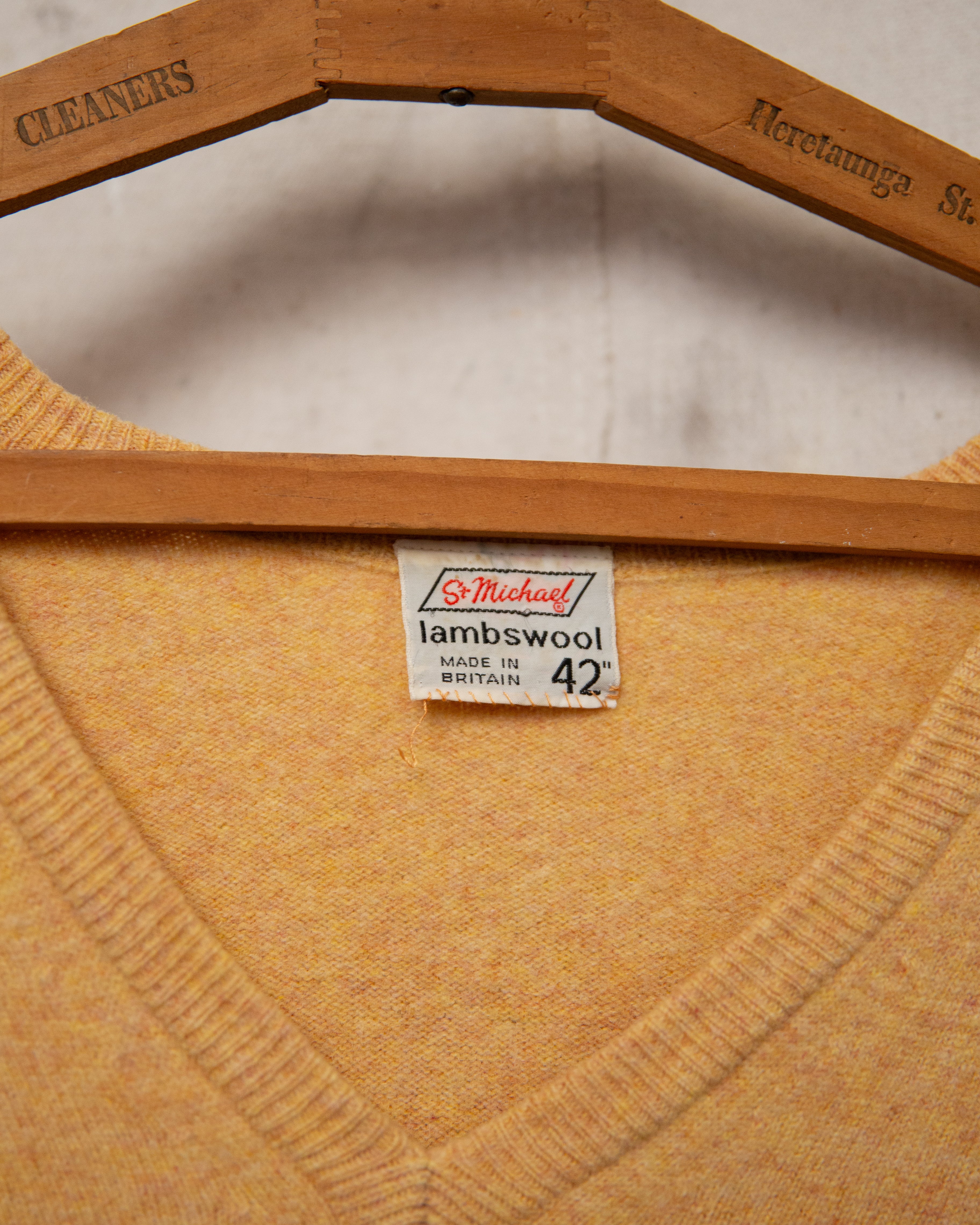 1970S St Michael Wool Sweater - L