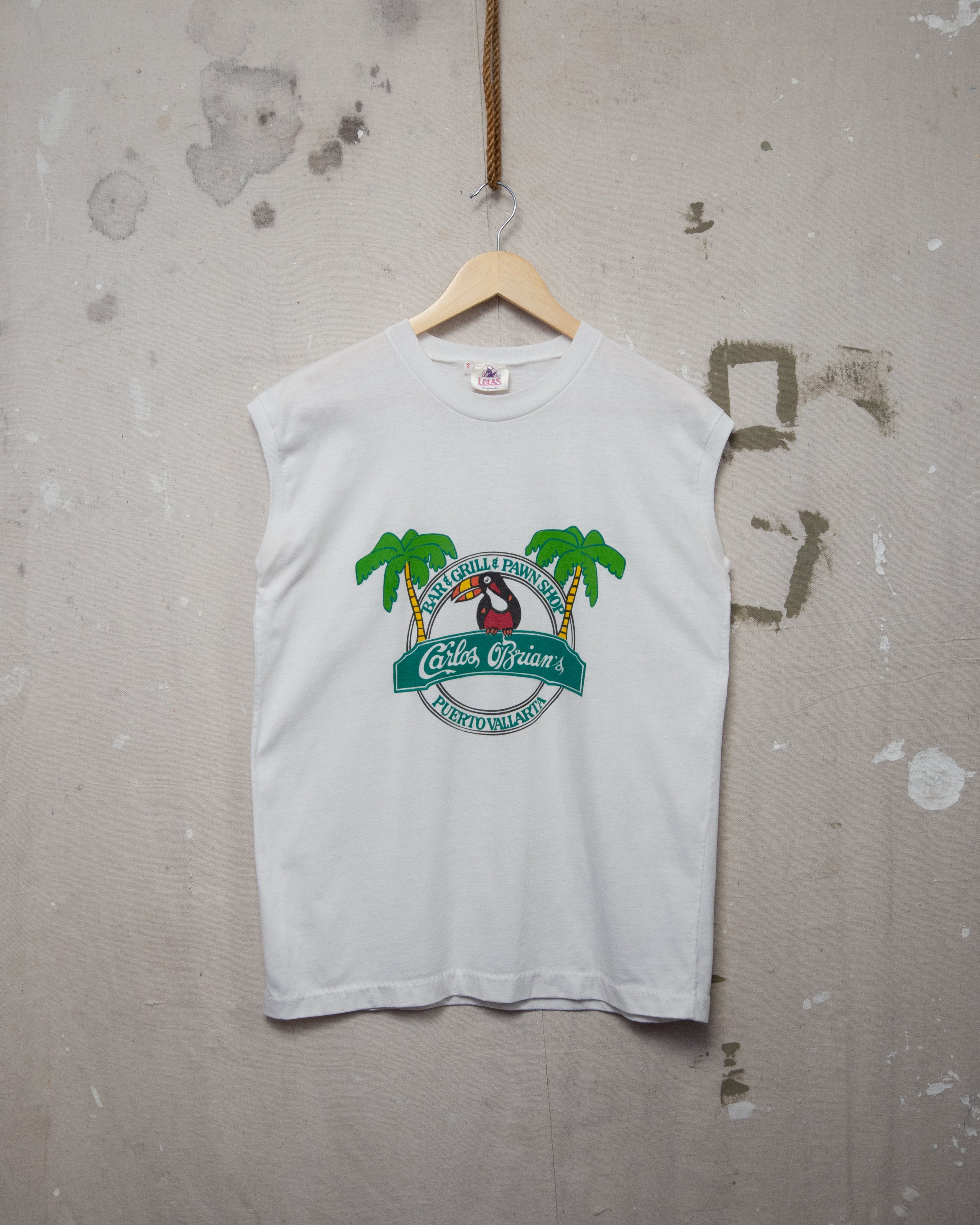 1980S Carlos O'Brians Grill Muscle Tee - S/M