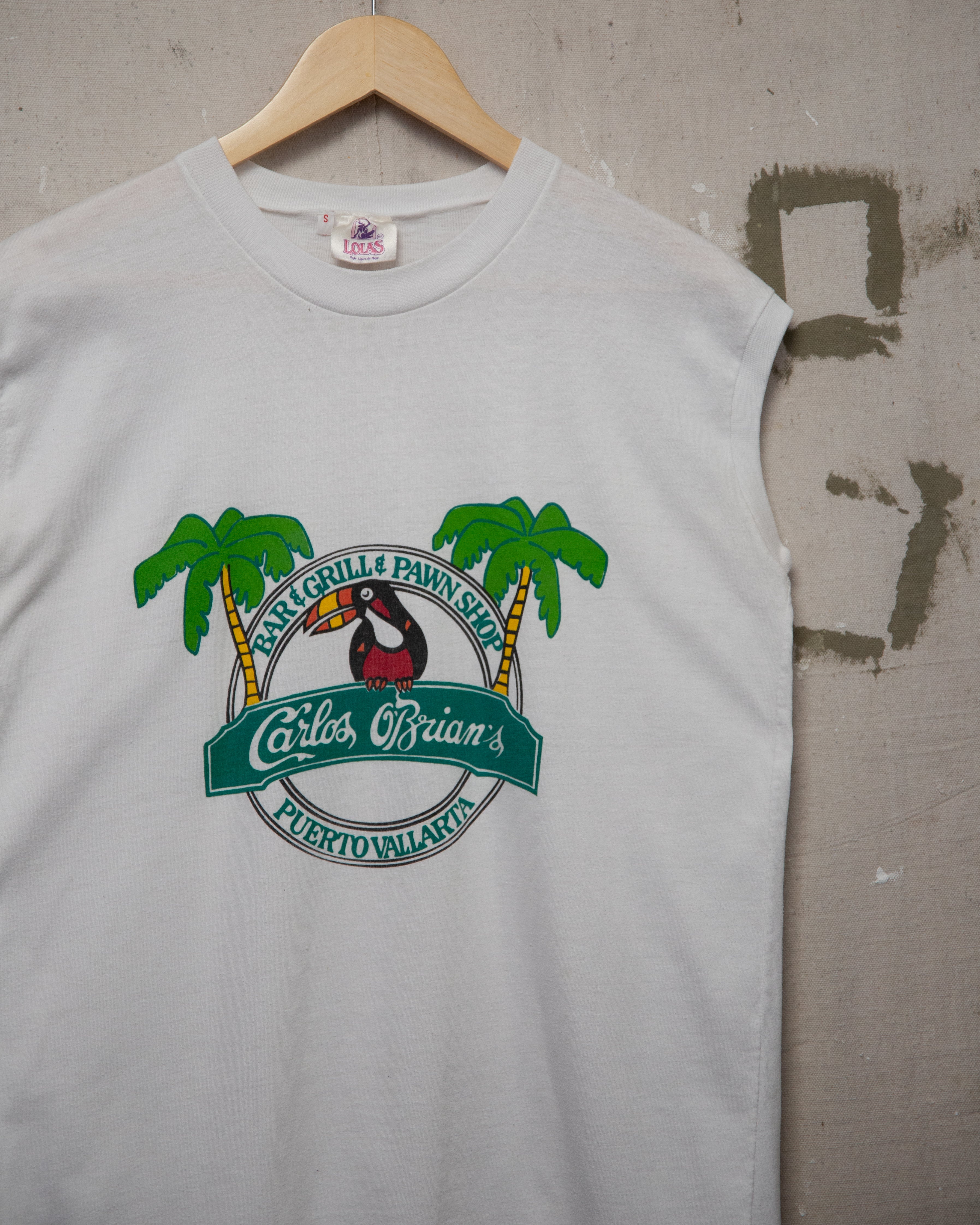 1980S Carlos O'Brians Grill Muscle Tee - S/M