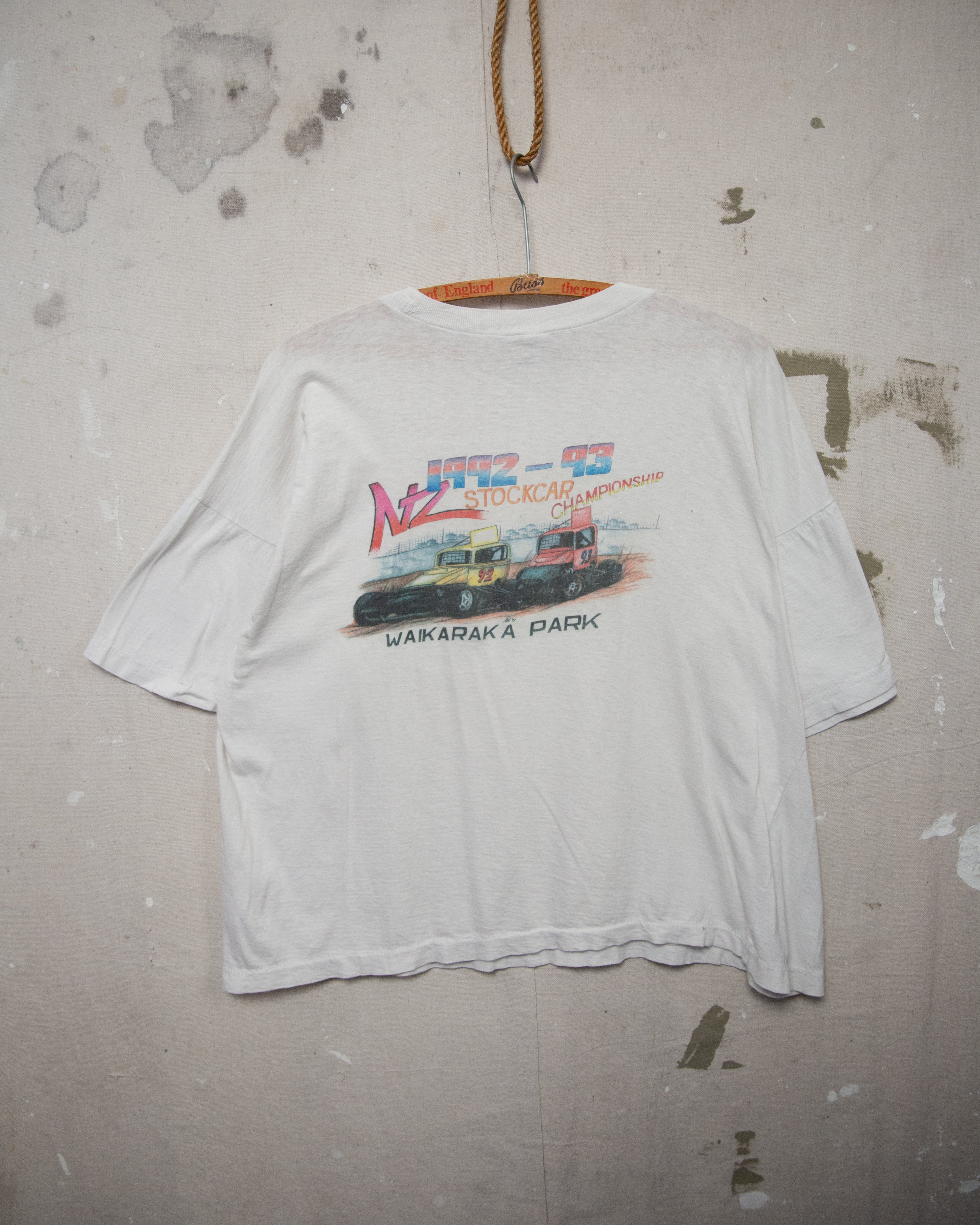 1990S Waikaraka Park 92-93 Stockcar Champs Tee - <