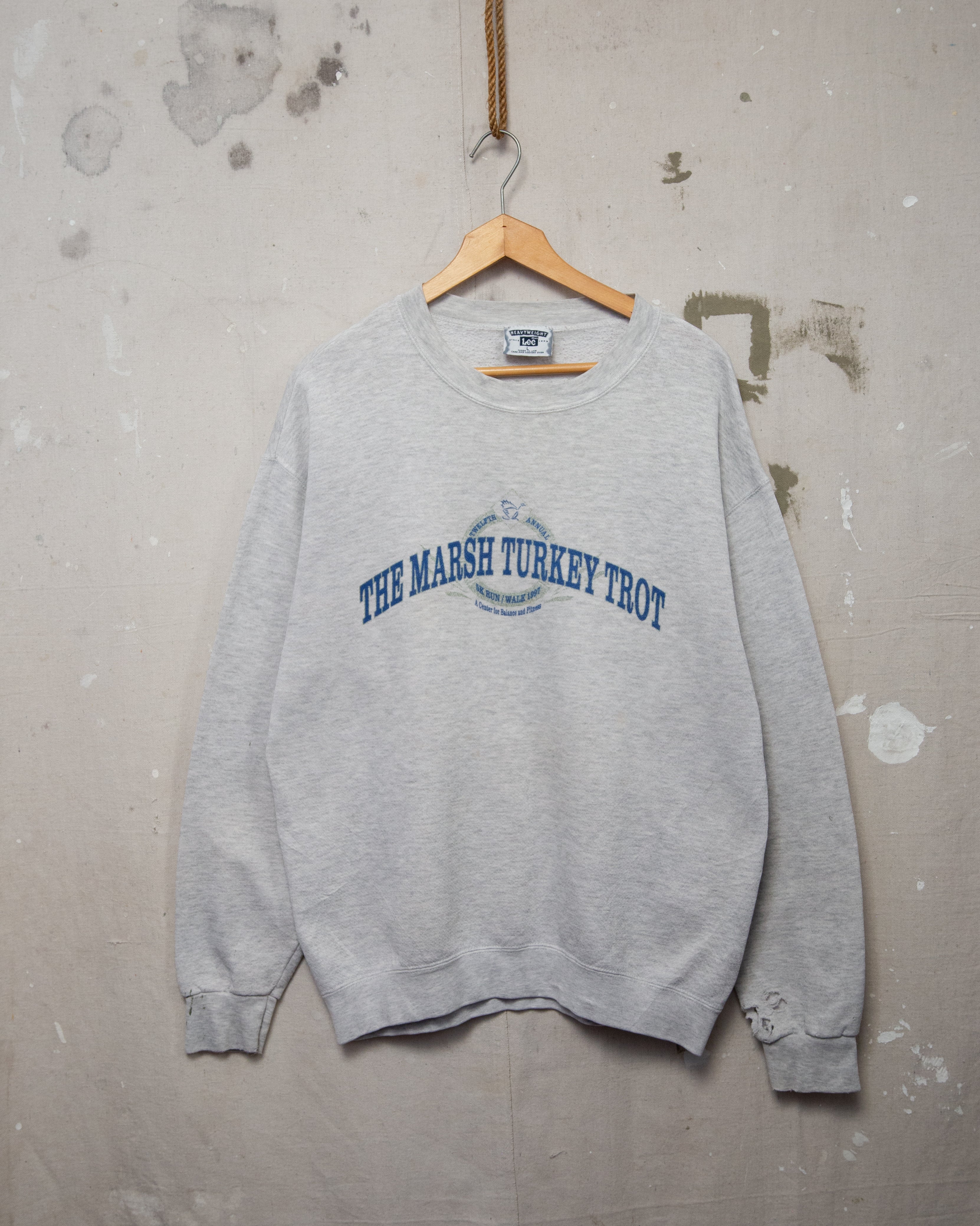1990S Thrashed Turkey Trot Sweater - L