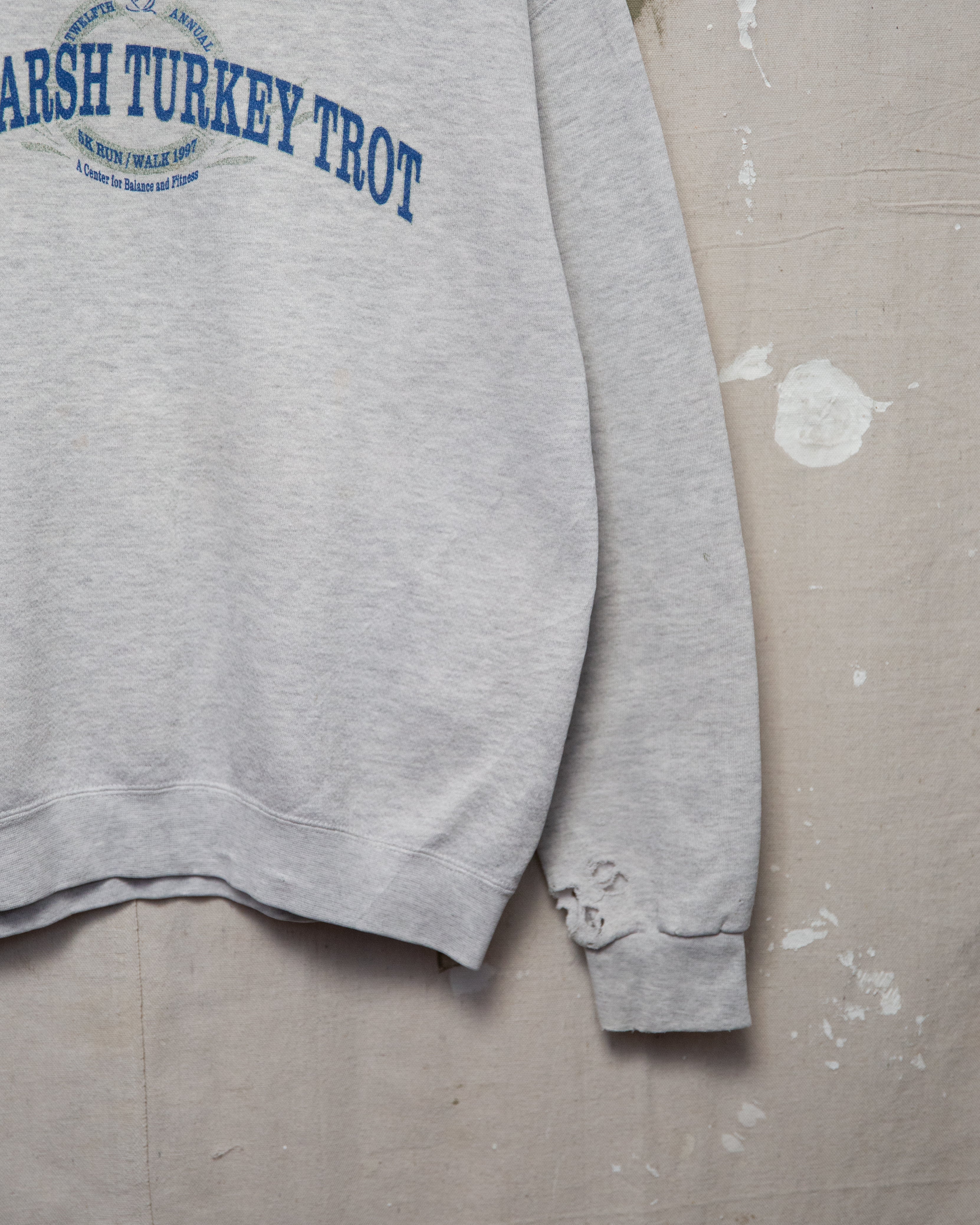 1990S Thrashed Turkey Trot Sweater - L