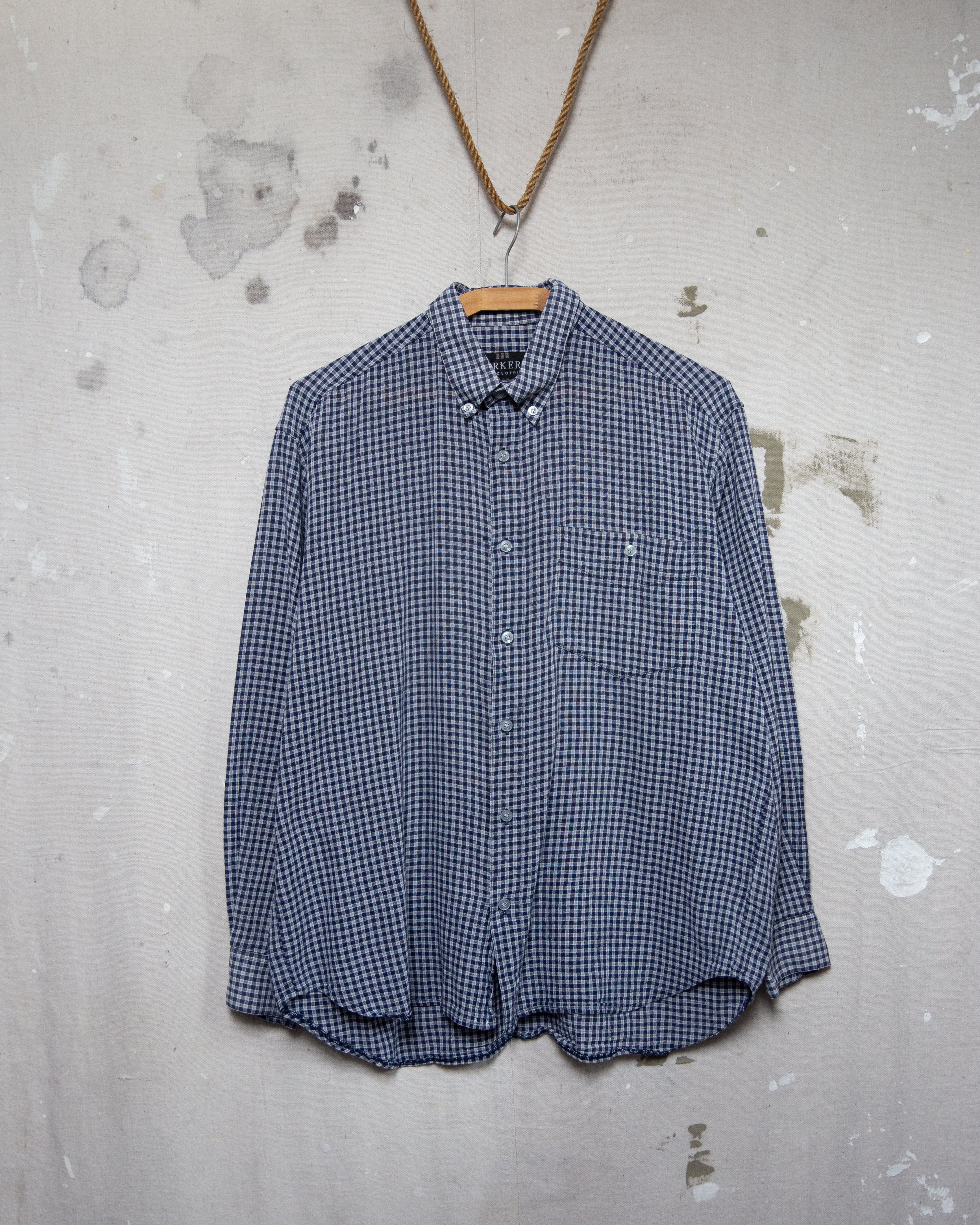 1990S Barkers Gingham Shirt - M