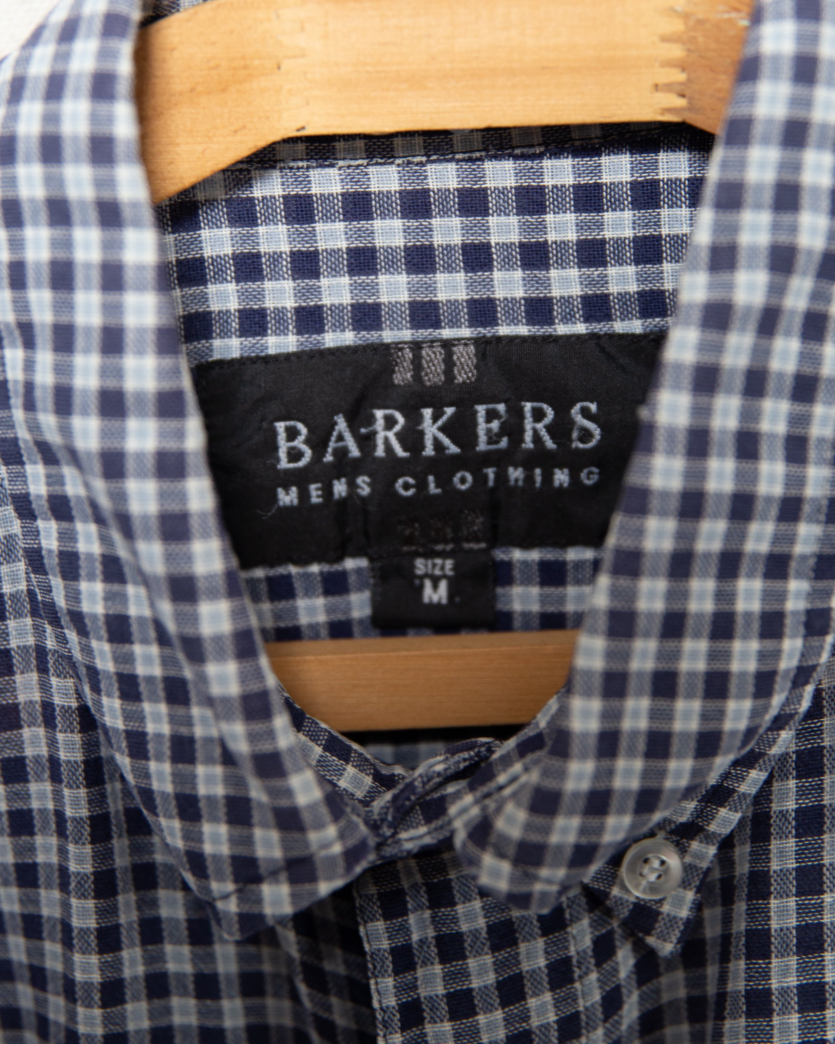 1990S Barkers Gingham Shirt - M