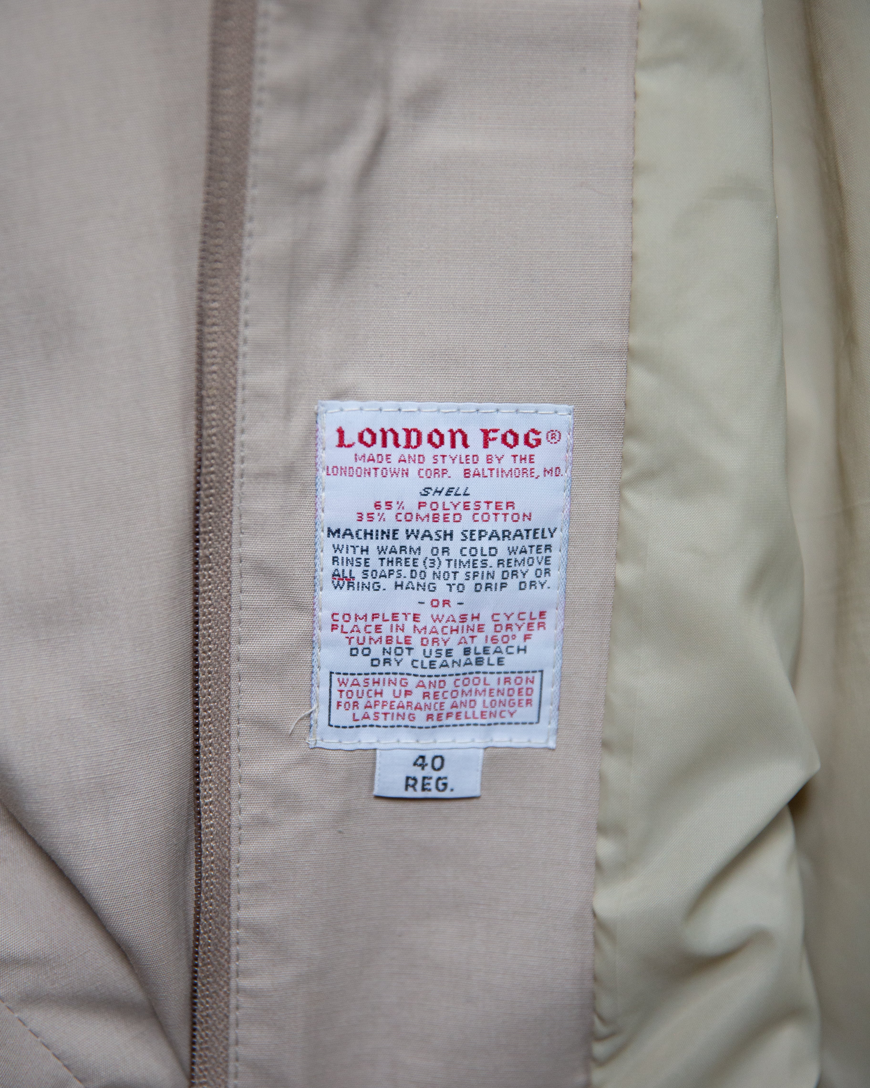 1970S London Fog Jacket - M