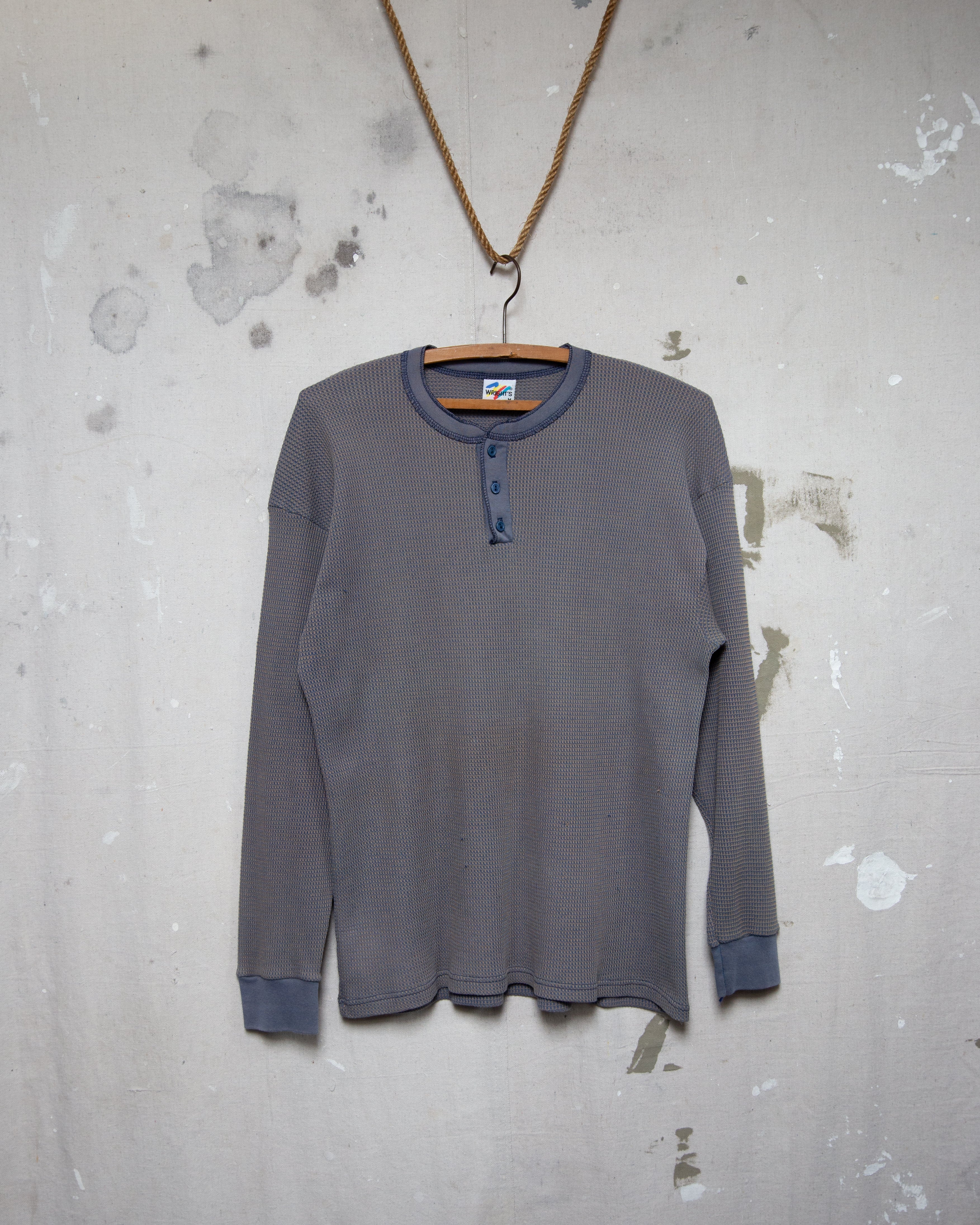 1980S Distressed Waffle Thermal - M