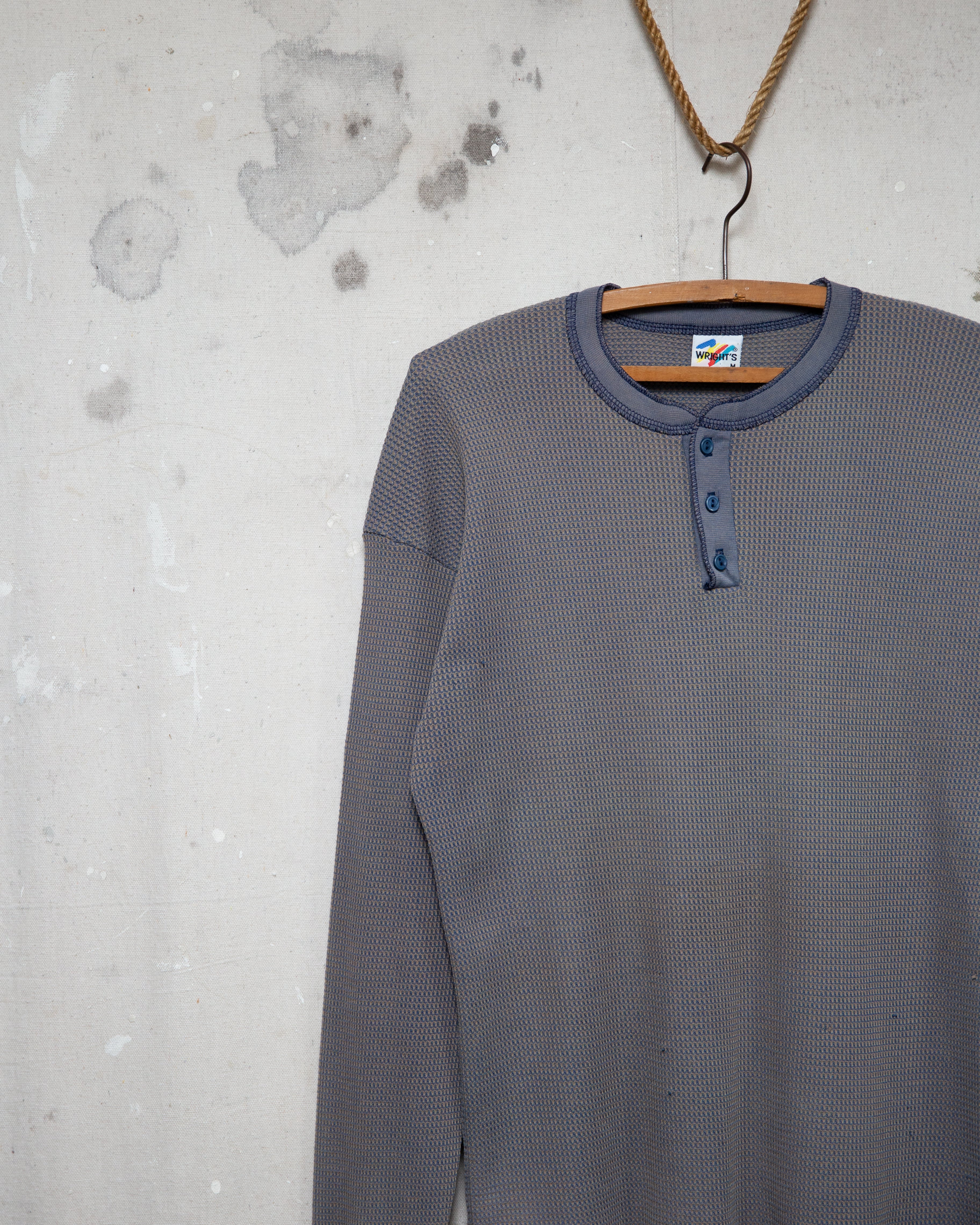 1980S Distressed Waffle Thermal - M