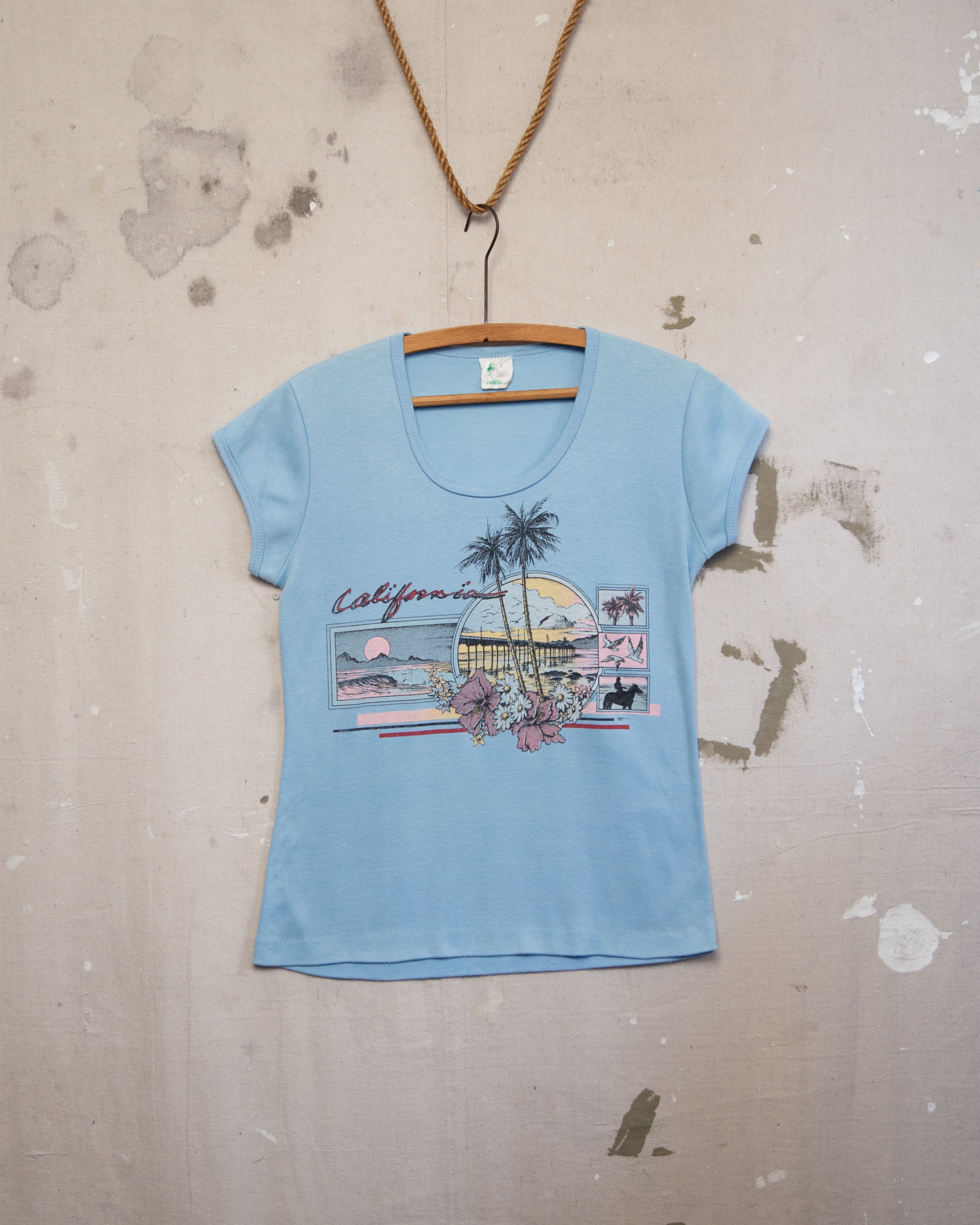 1970S California Baby Tee - 8-10
