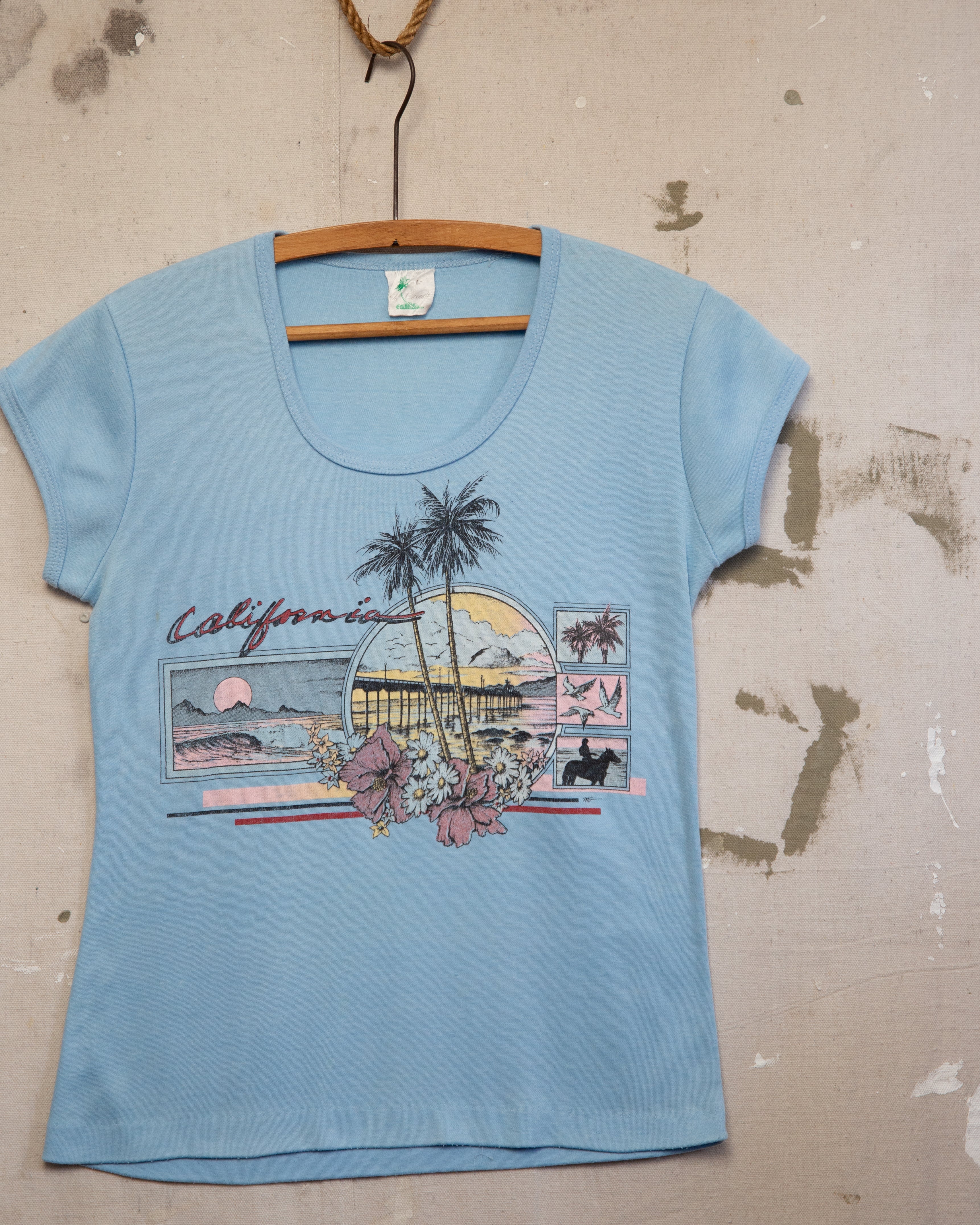1970S California Baby Tee - 8-10