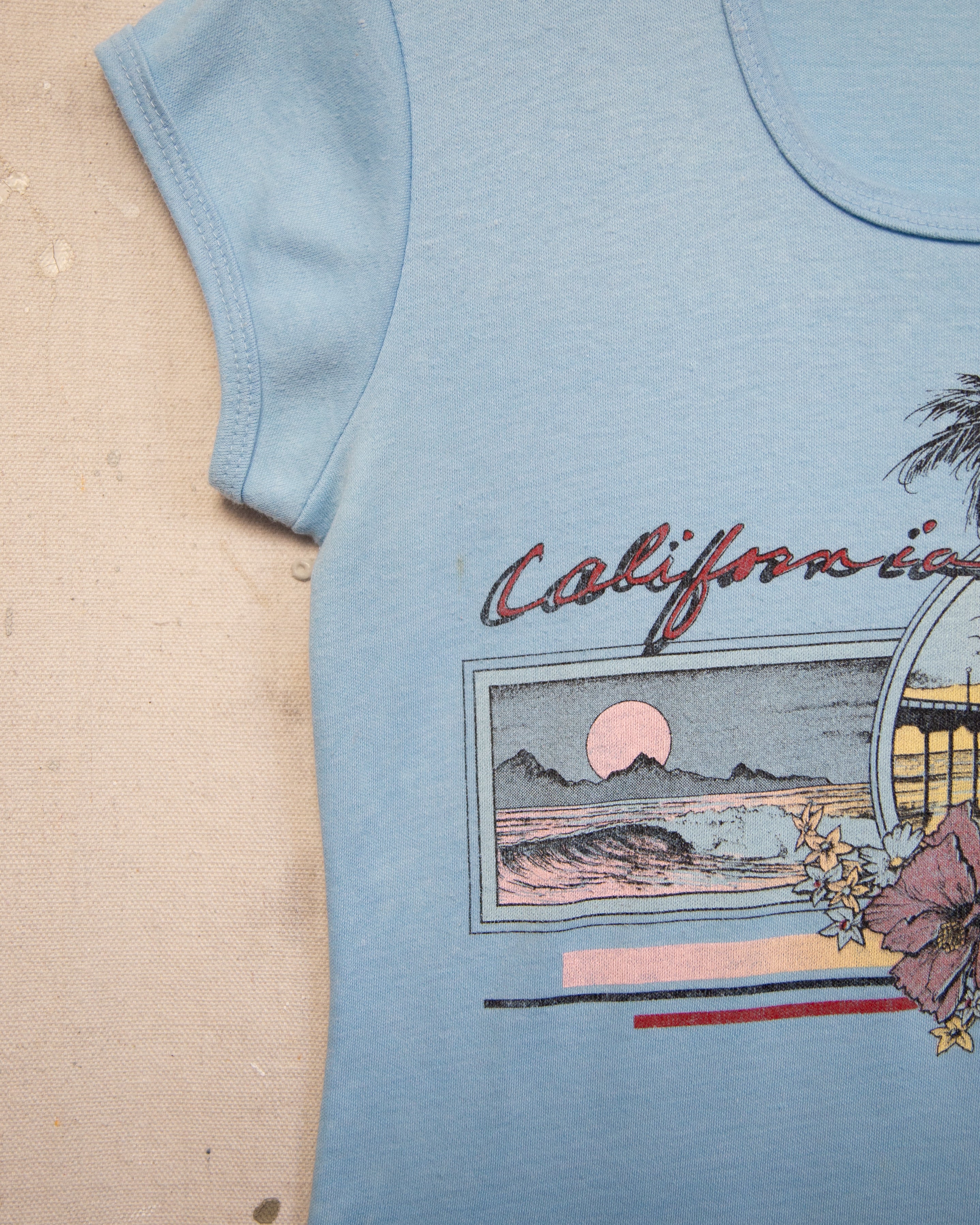 1970S California Baby Tee - 8-10