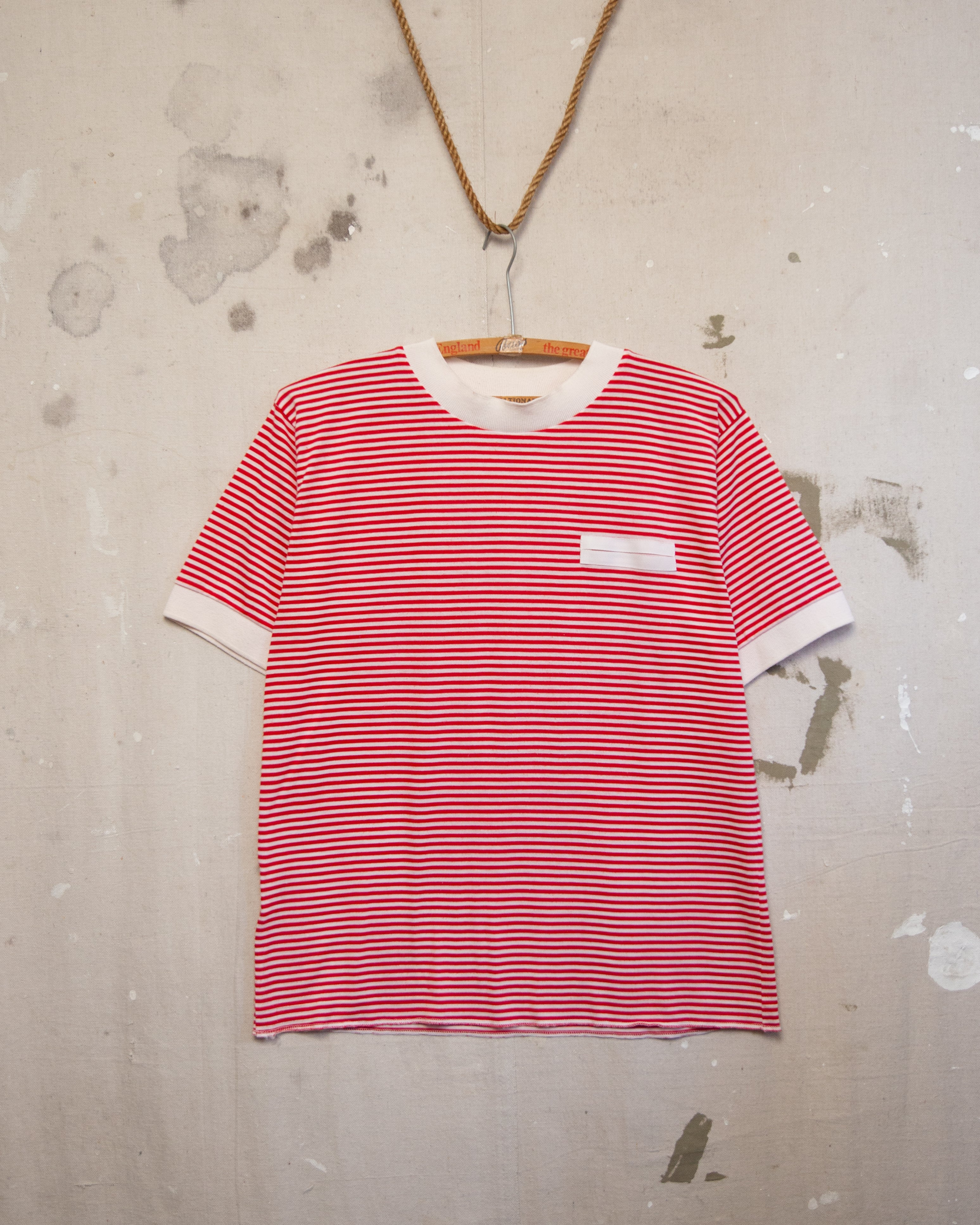 1970/80S Wyndham Striped Ringer Tee - S