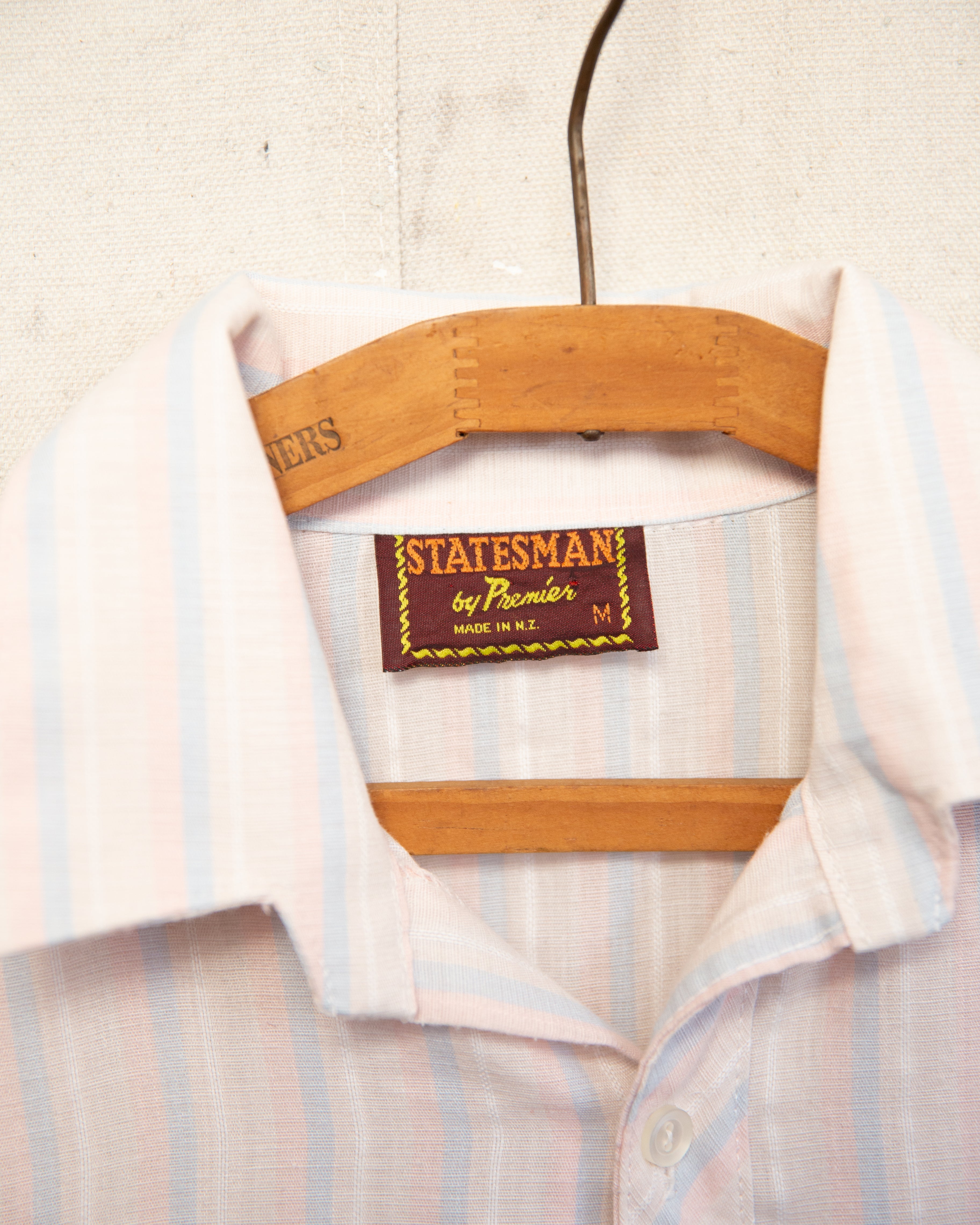 1970S Statesman Striped Shirt - M