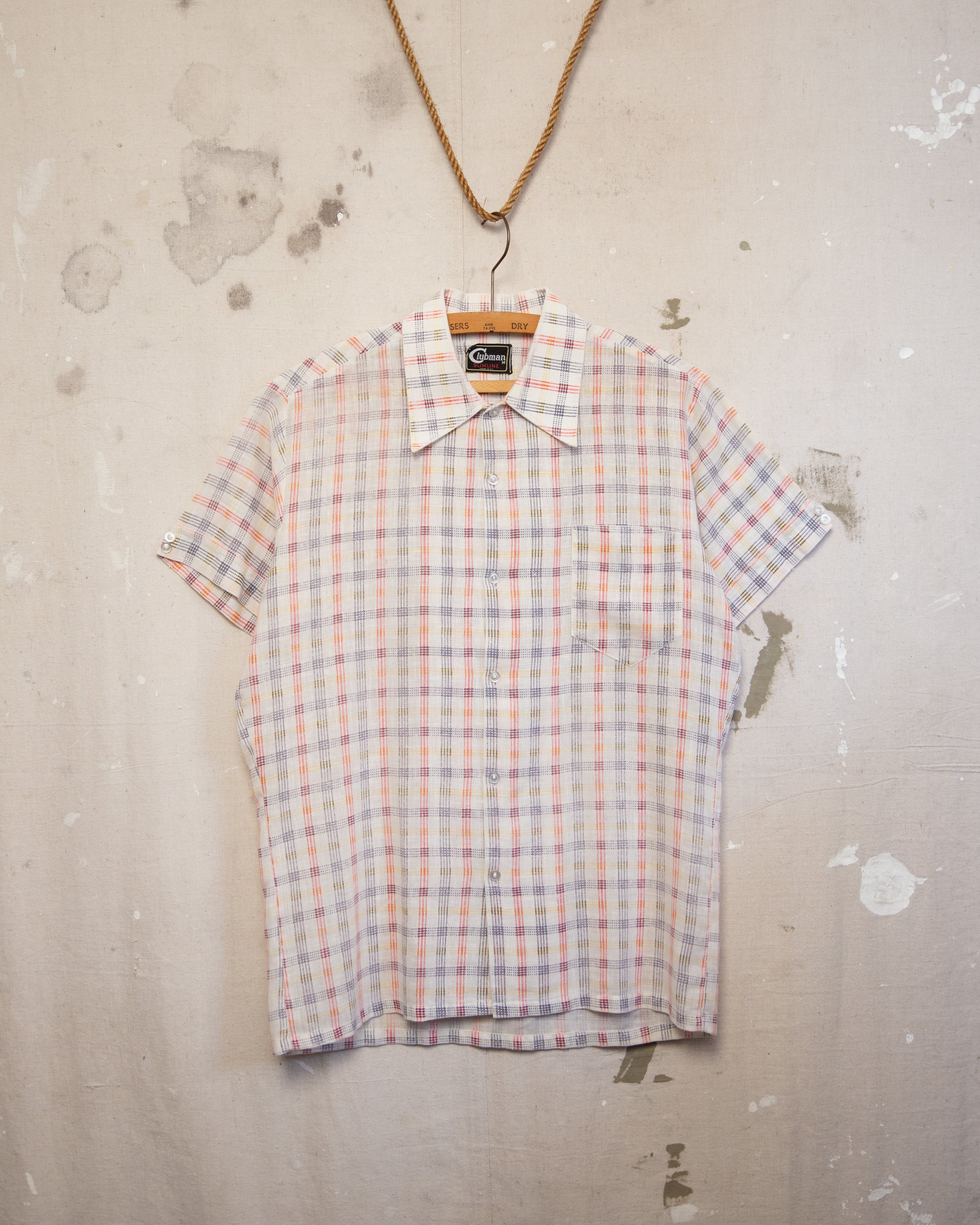 1970S Clubman Check Shirt - M