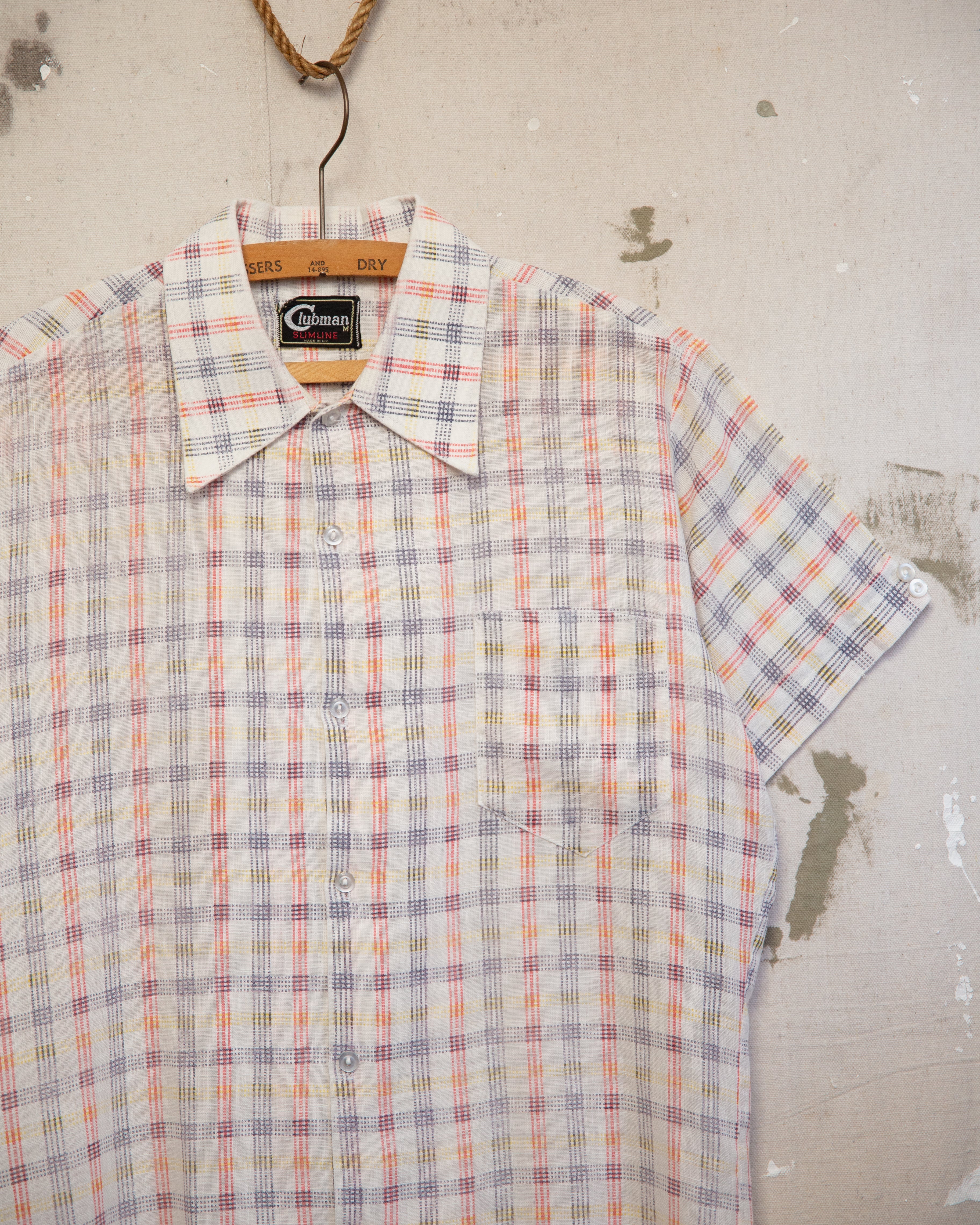 1970S Clubman Check Shirt - M
