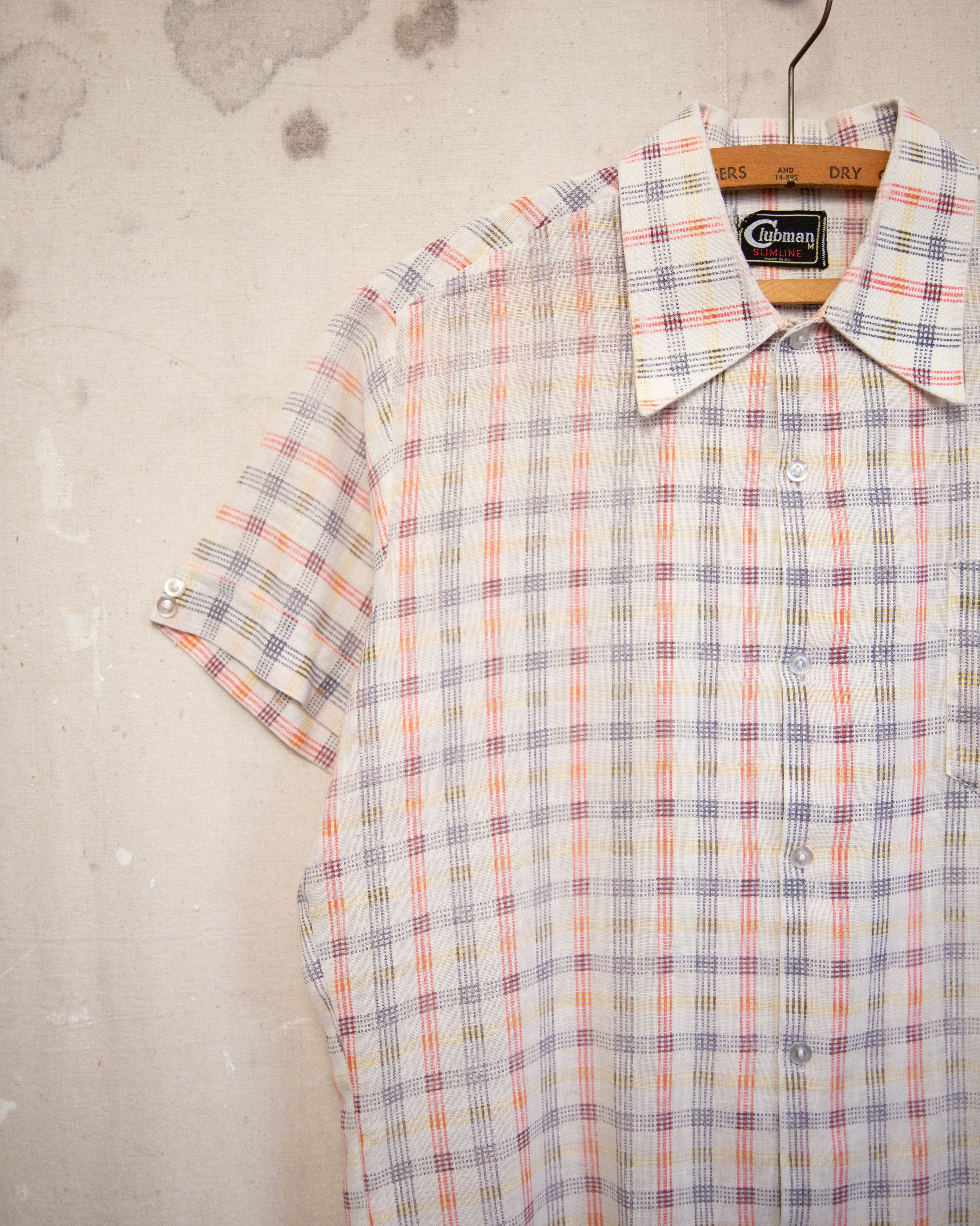 1970S Clubman Check Shirt - M
