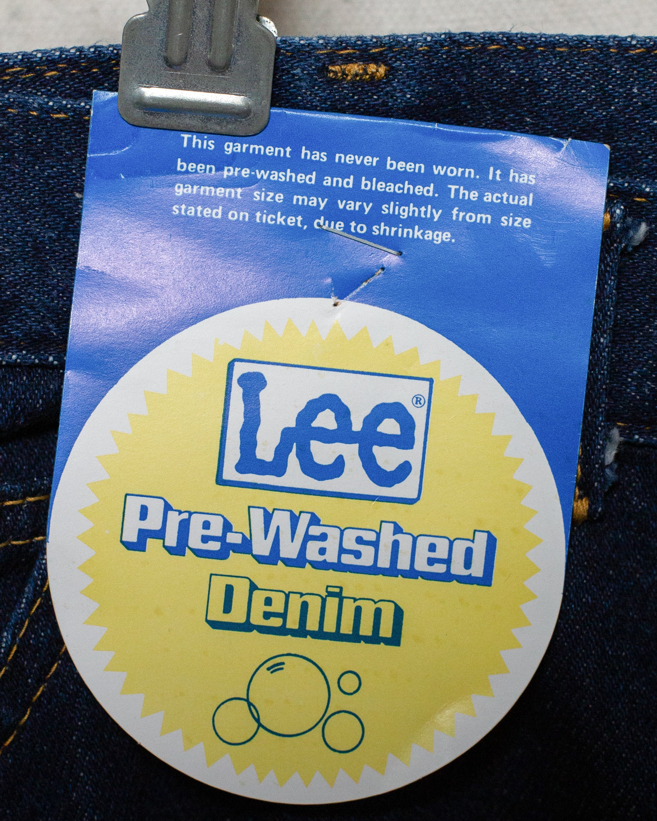 1980S Deadstock NZ Made Lee Rider Straight Leg Jeans - 36"